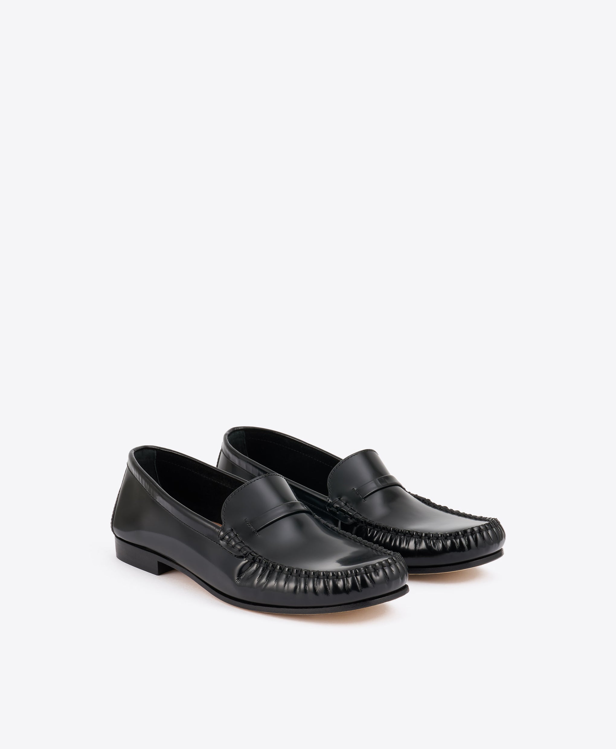 Knightsbridge Black Leather Loafers
