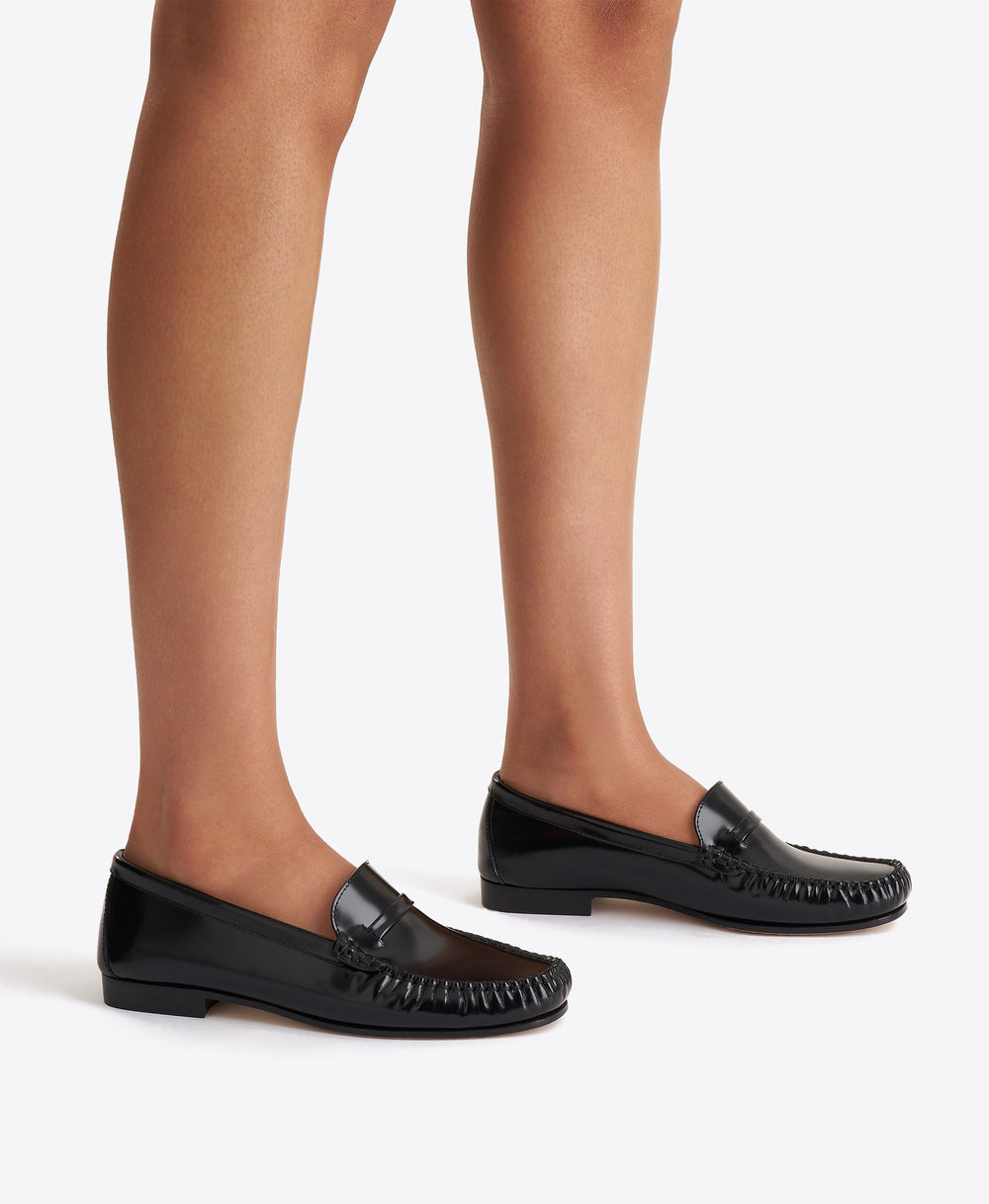 Knightsbridge Black Leather Loafers