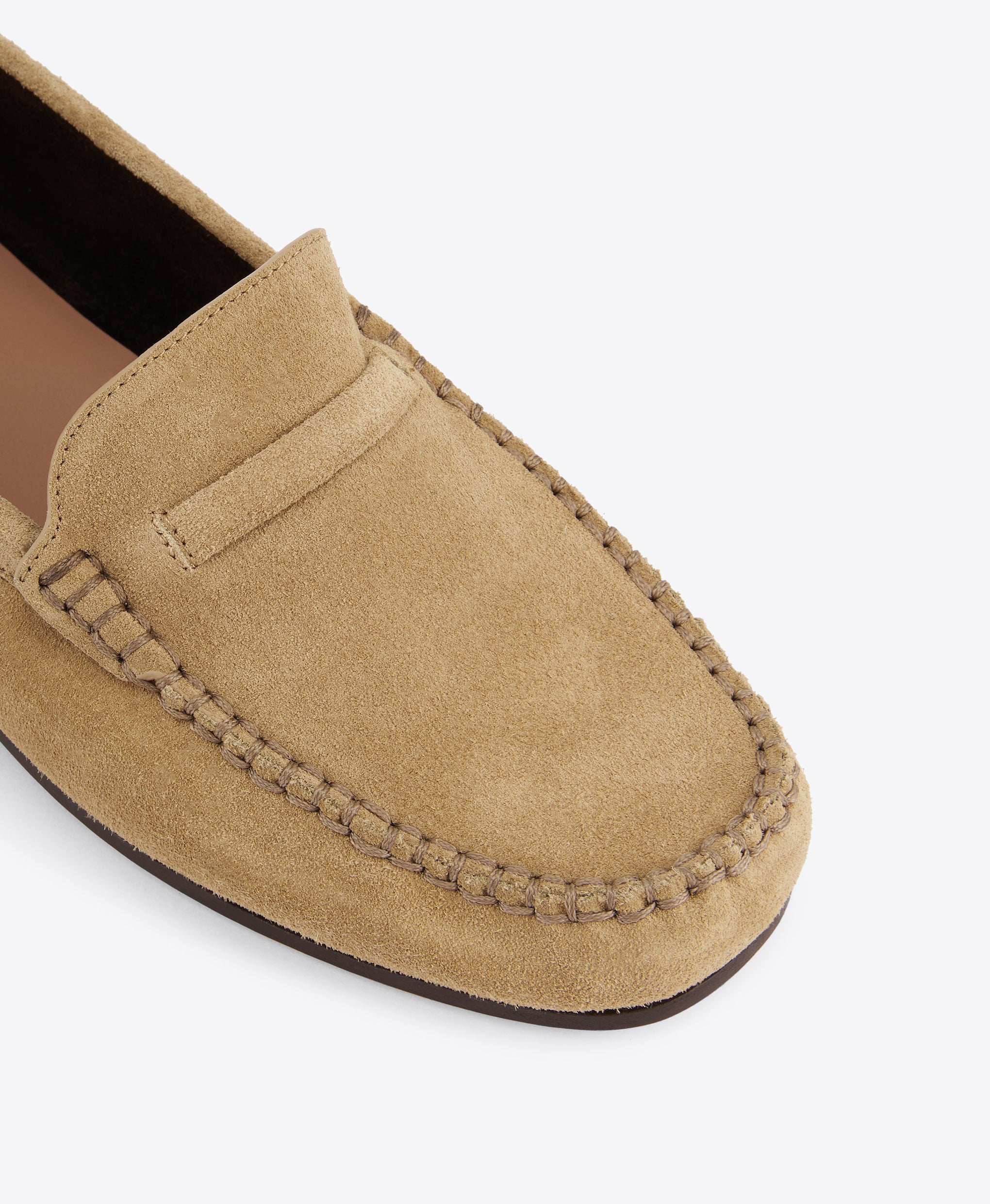 Knightsbridge Beige Suede Loafers