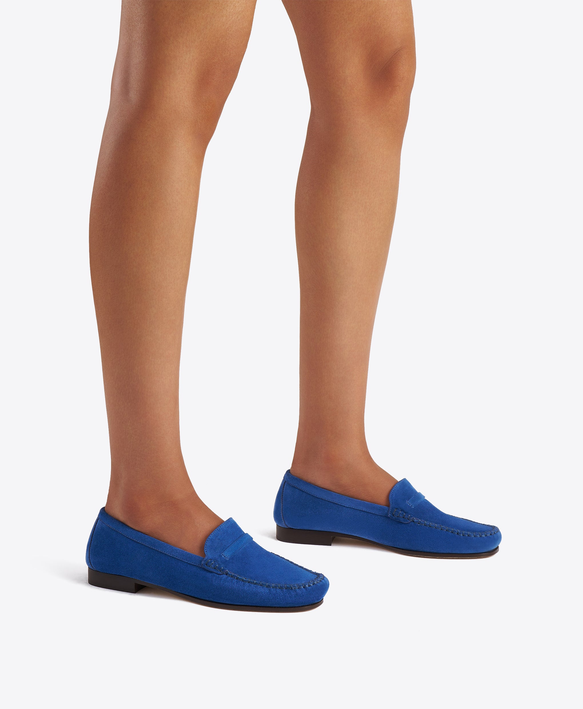 Knightsbridge Blue Suede Loafers
