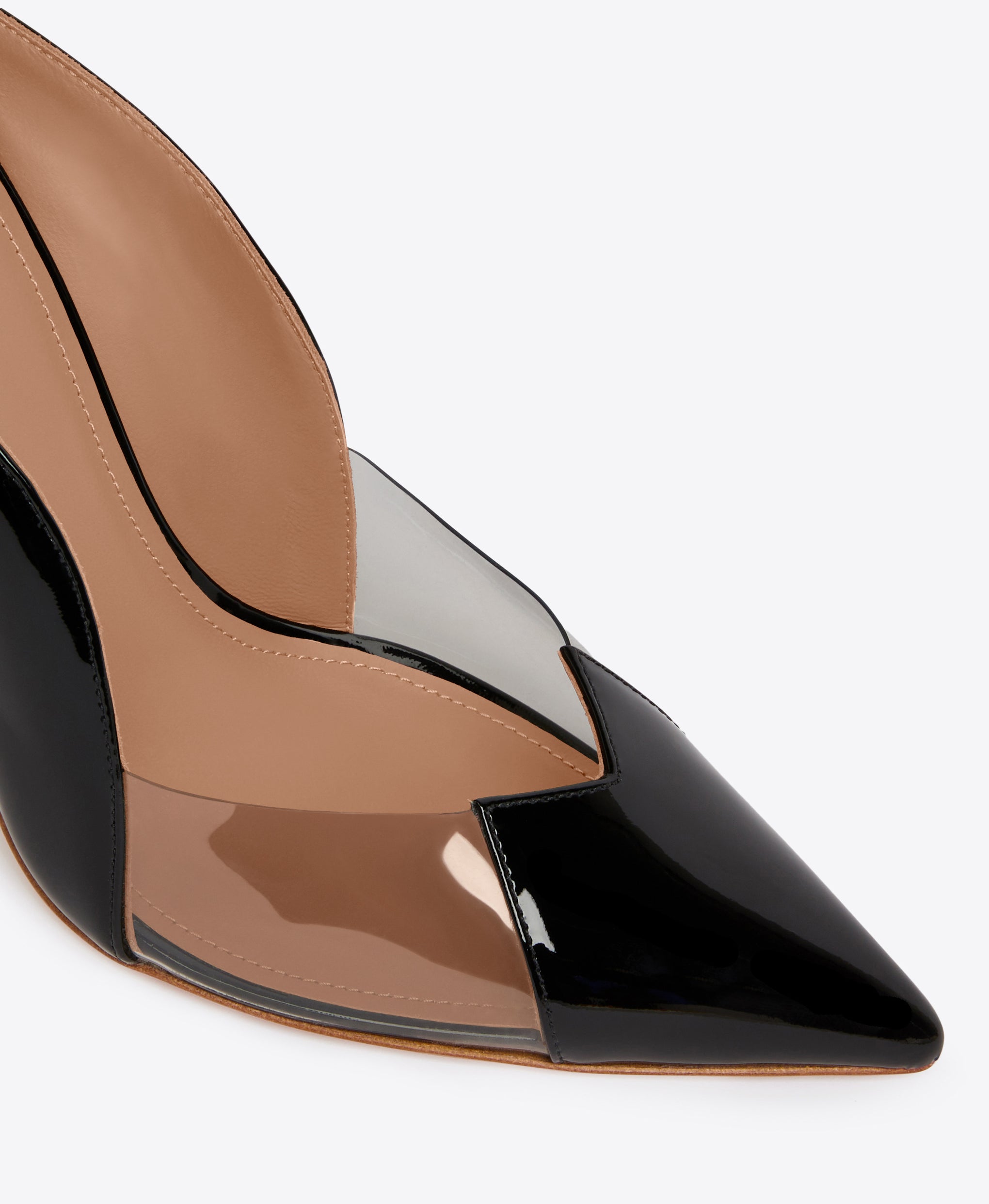 Women's Black PVC Heeled Pumps Malone Souliers
