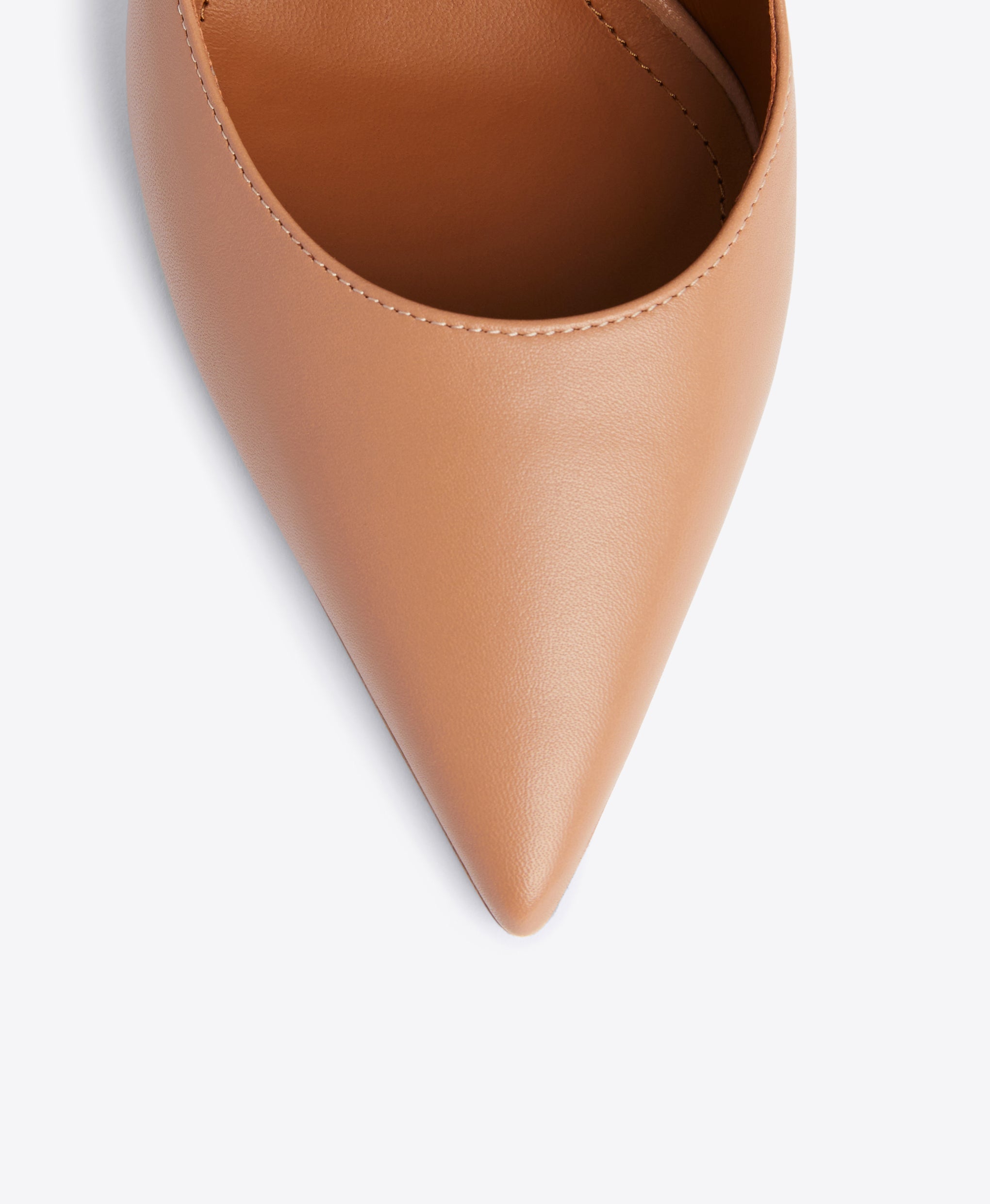 Sepia Nappa Lace-up Mules - Pointed Toe on Flared Stiletto | Malone Souliers