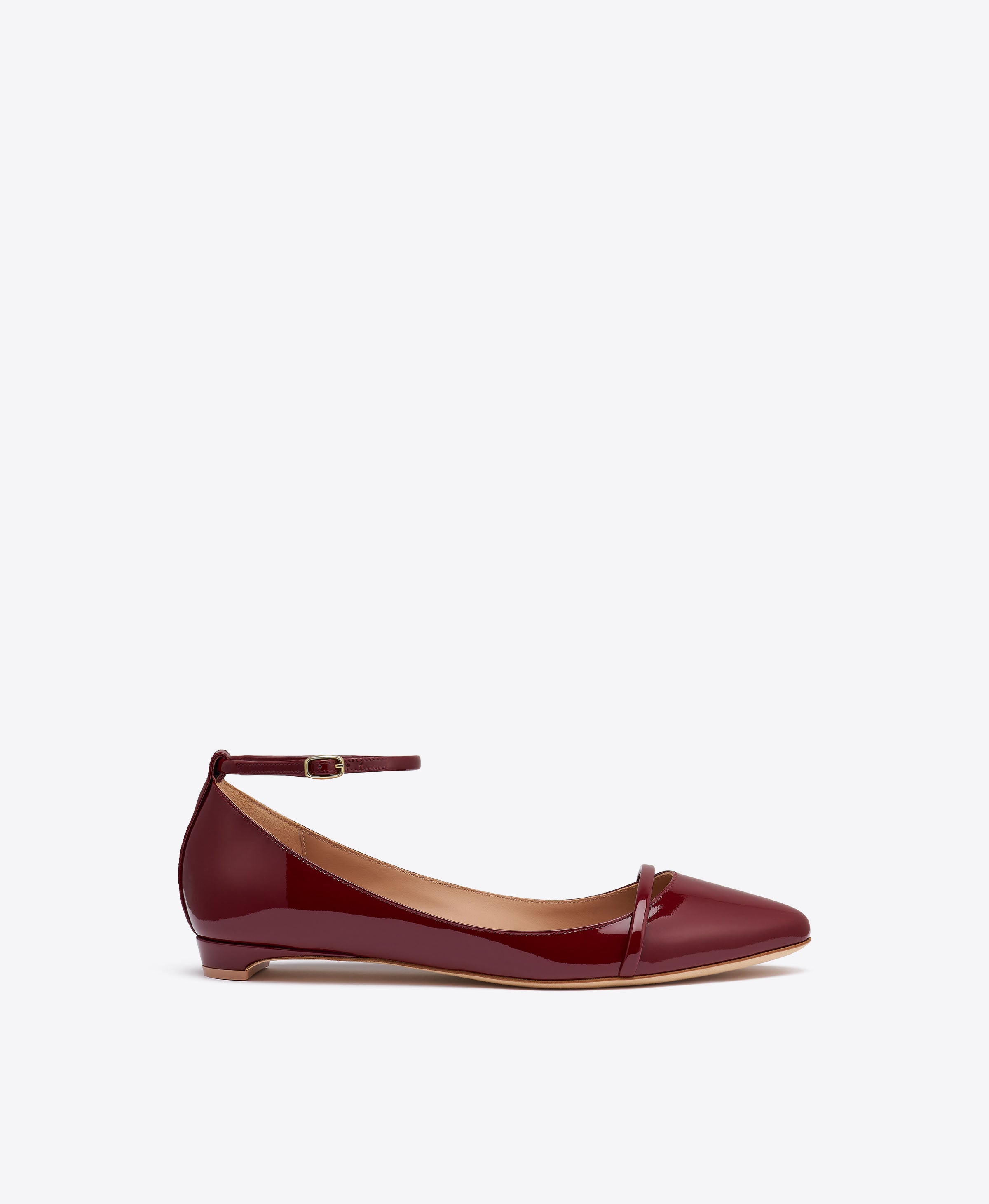 Mary Patent Flat Pumps
