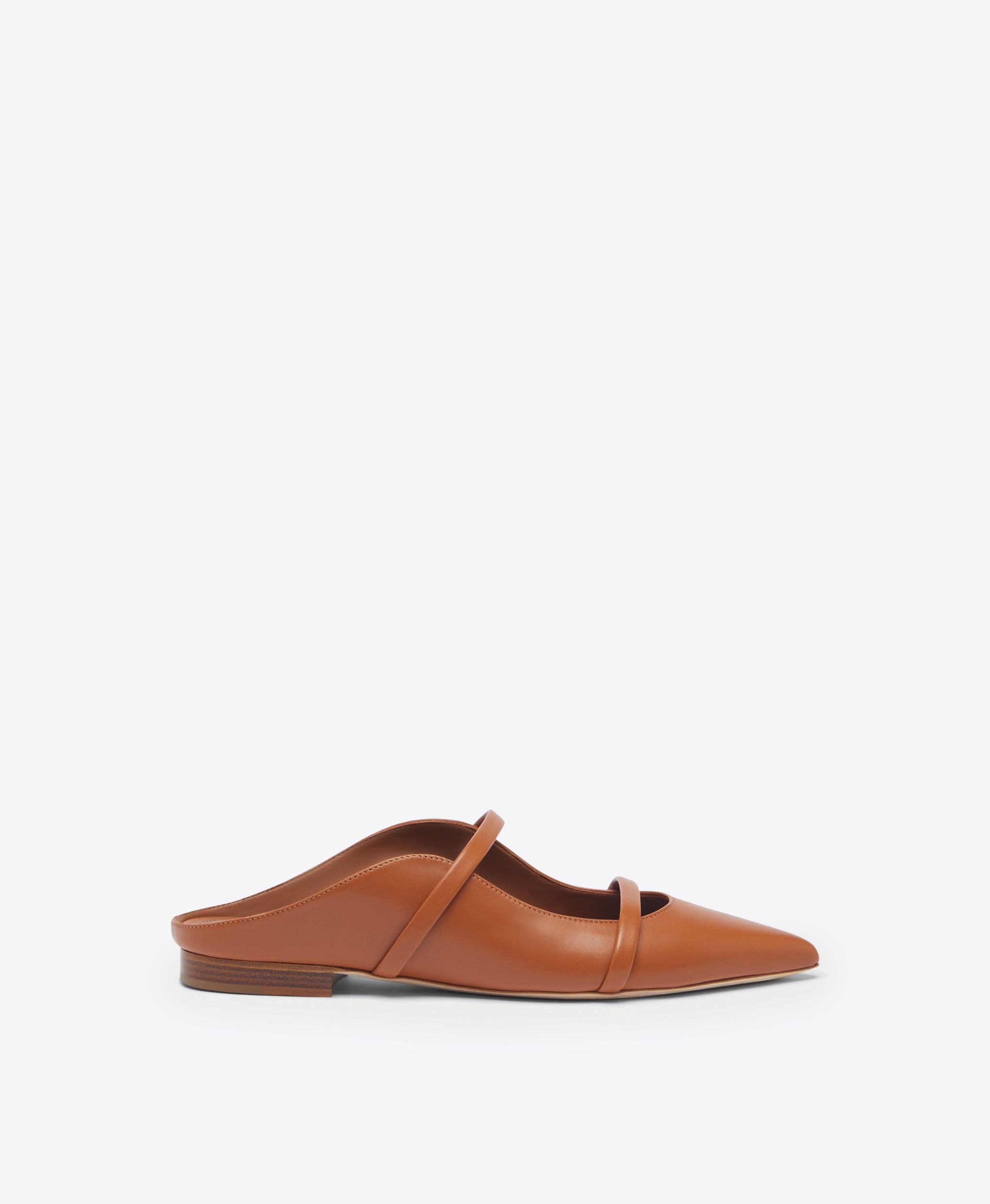 Malone Souliers Maureen Brown Leather Flat Mules