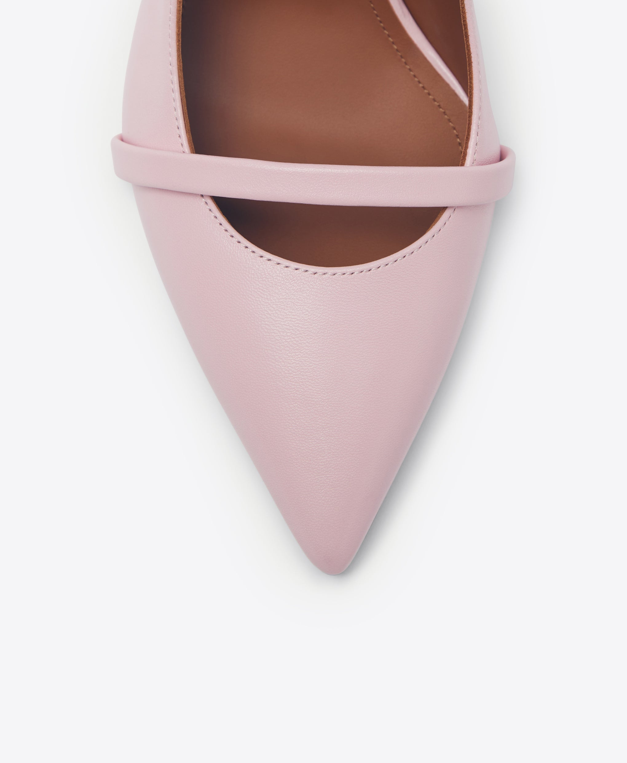 Malone Souliers Maureen 85mm Light Pink Leather Heeled Pumps