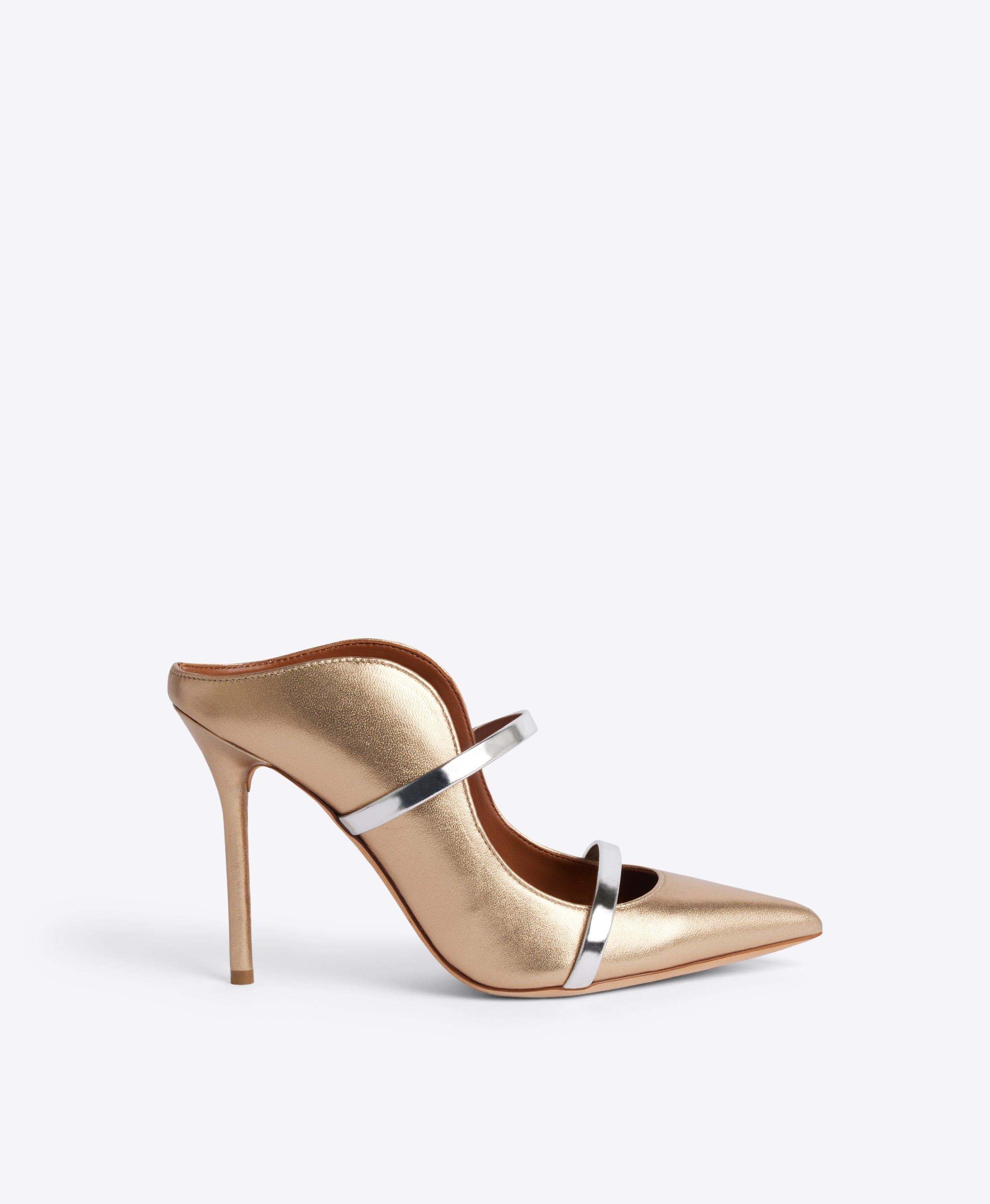 Maureen 100 & Silver Leather Mules