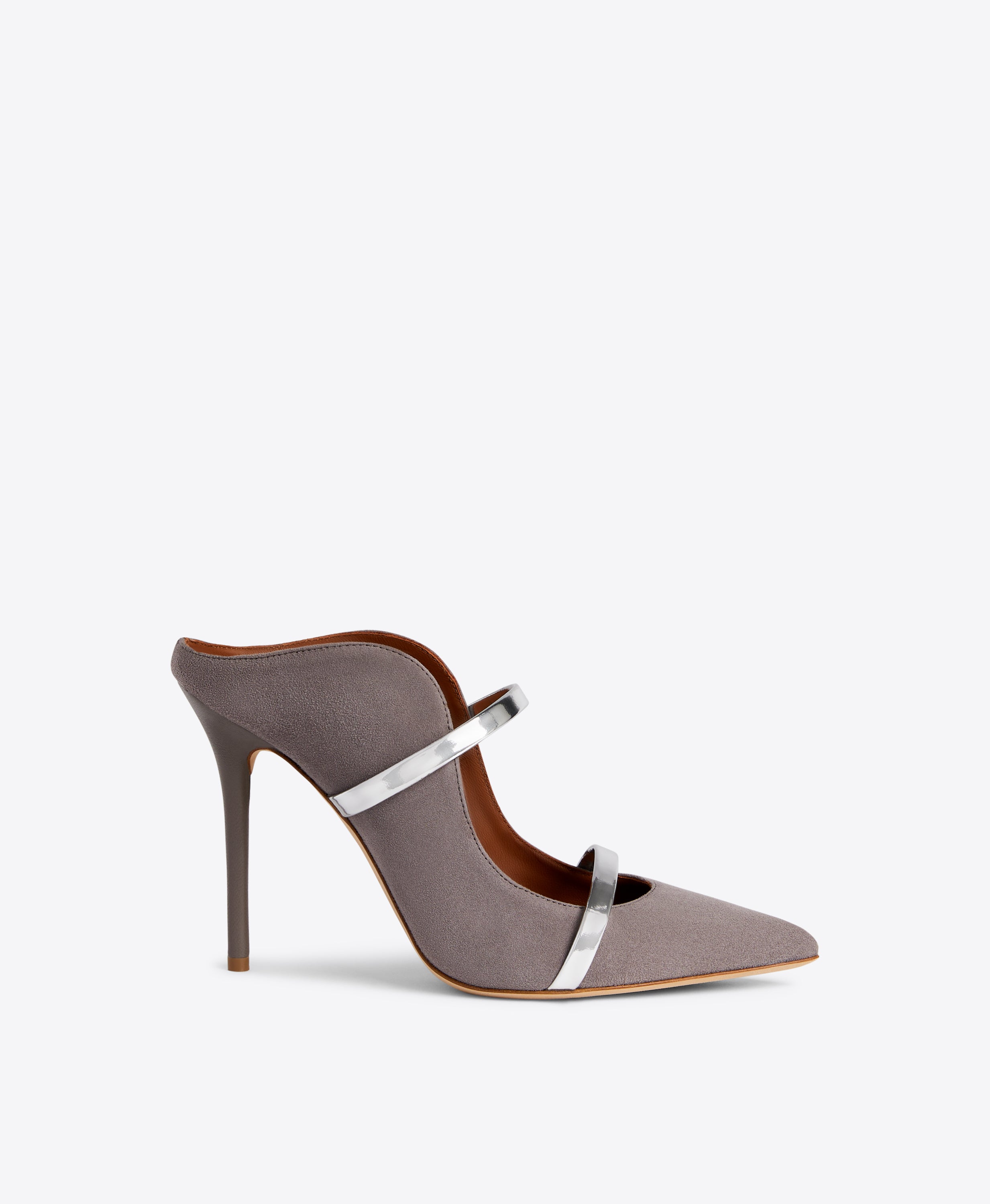 Maureen 100 Suede Heeled Mules