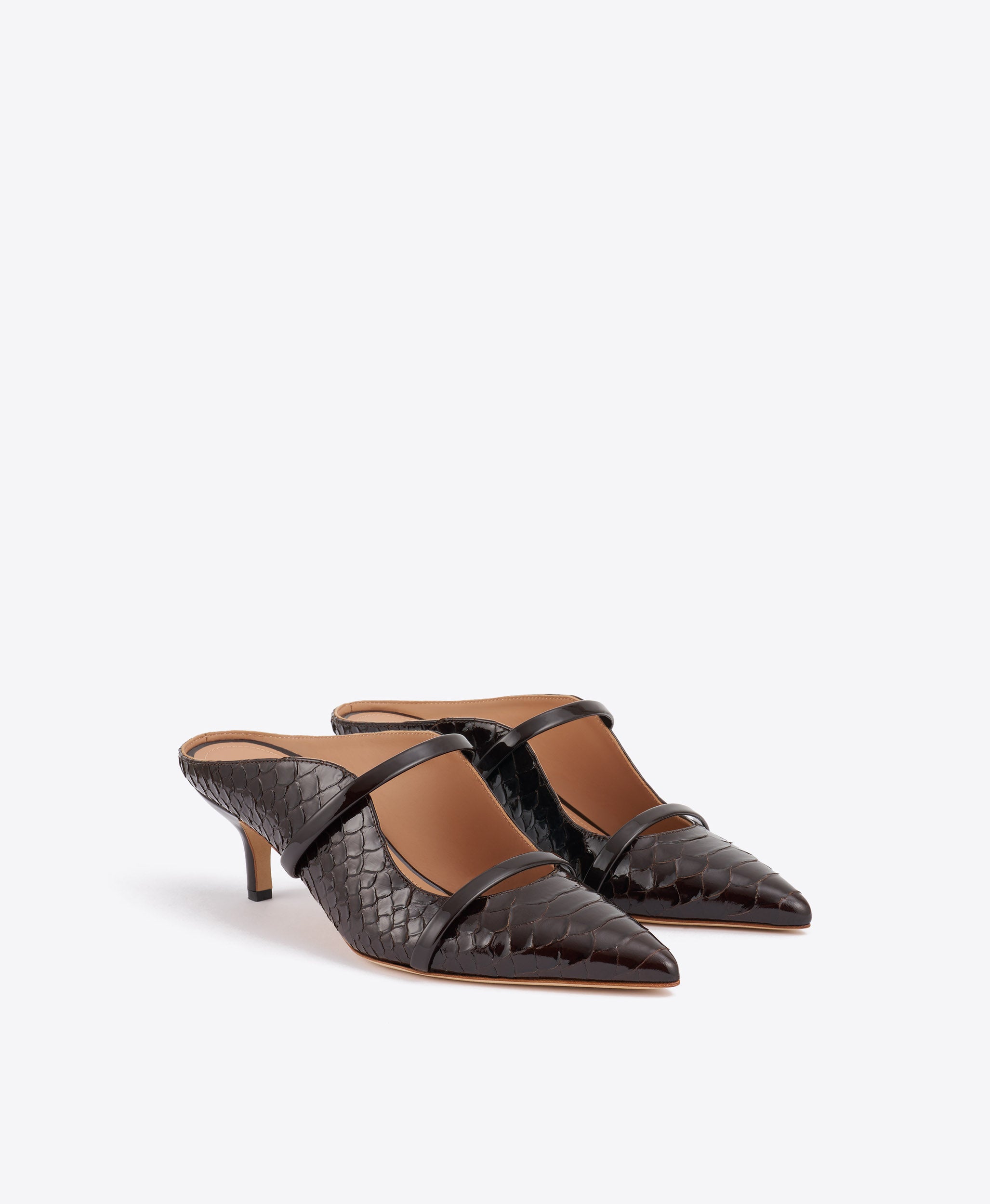Maureen Arc 45 Burgundy Leather Mules | Malone Souliers