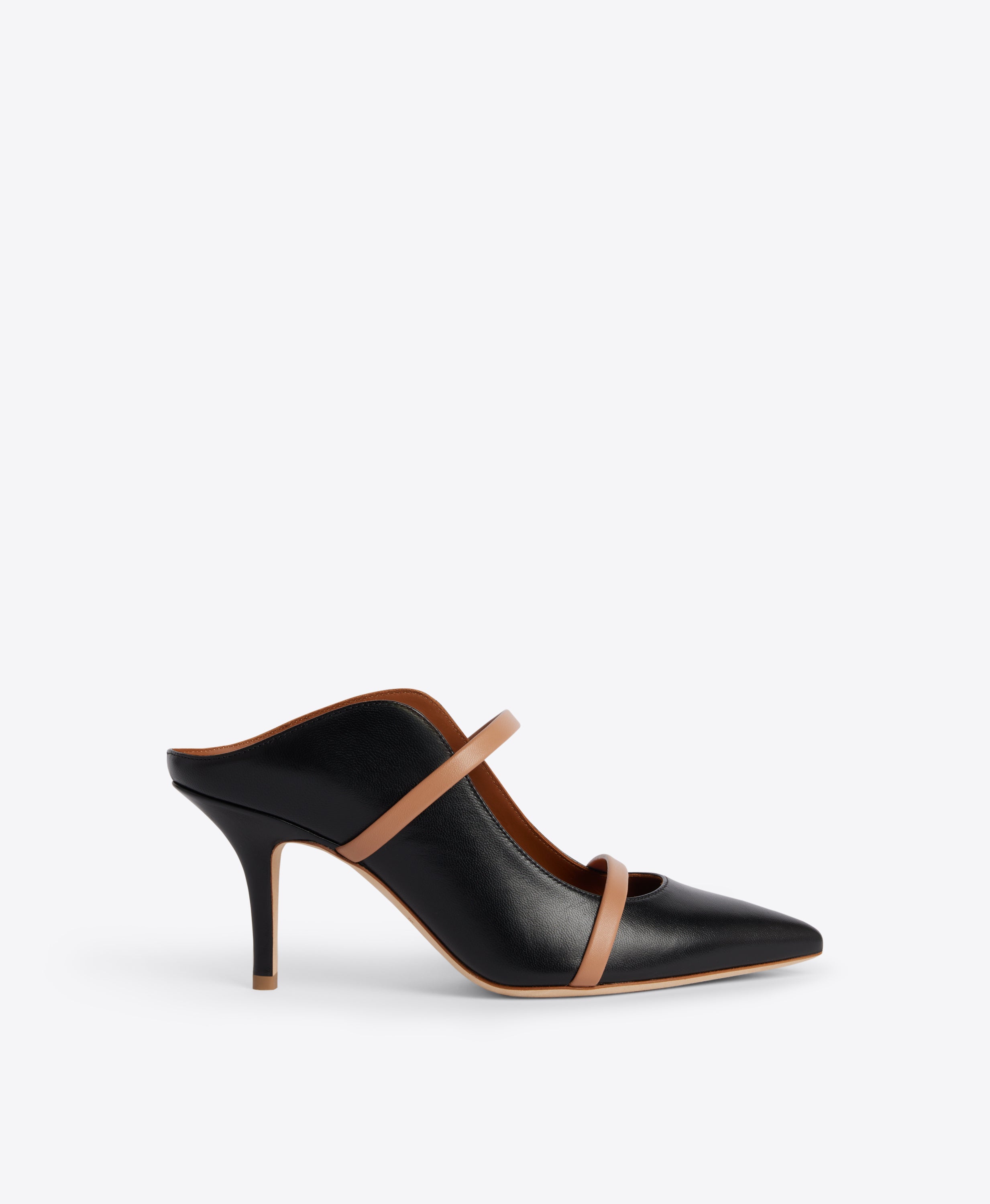 Maureen 70 & Blush Leather Mules