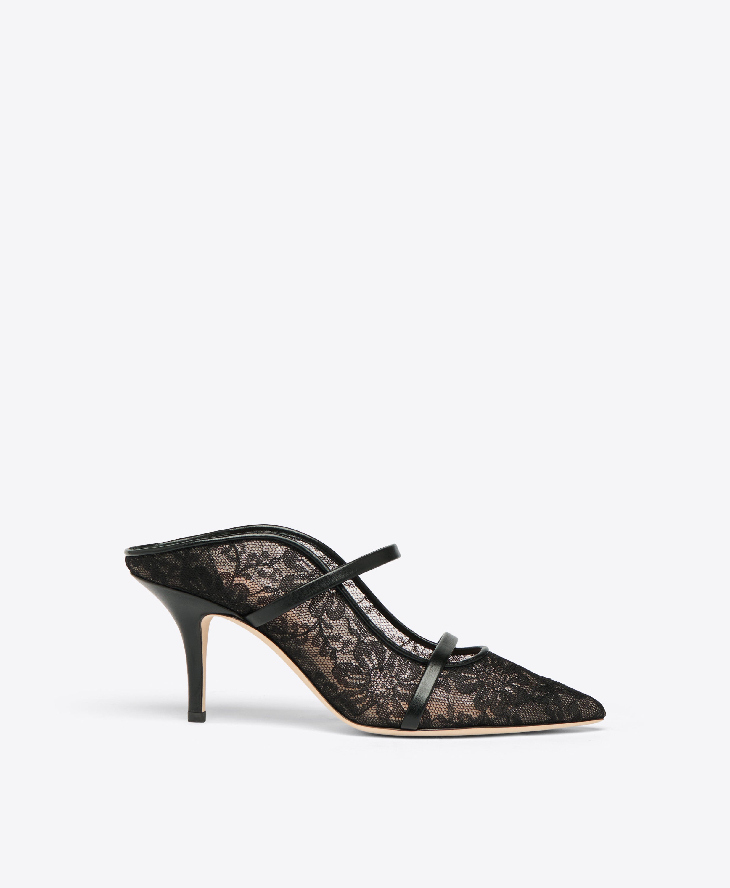 Maureen 70 Lace Heeled Mules