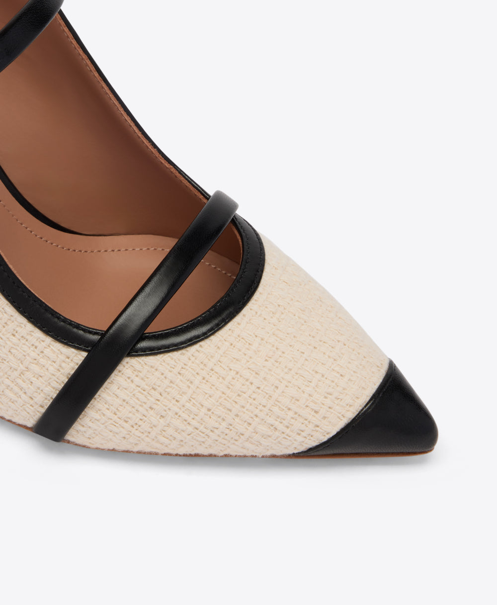 Maureen 70 Cream Cotton BouclŽ Mules Malone Souliers