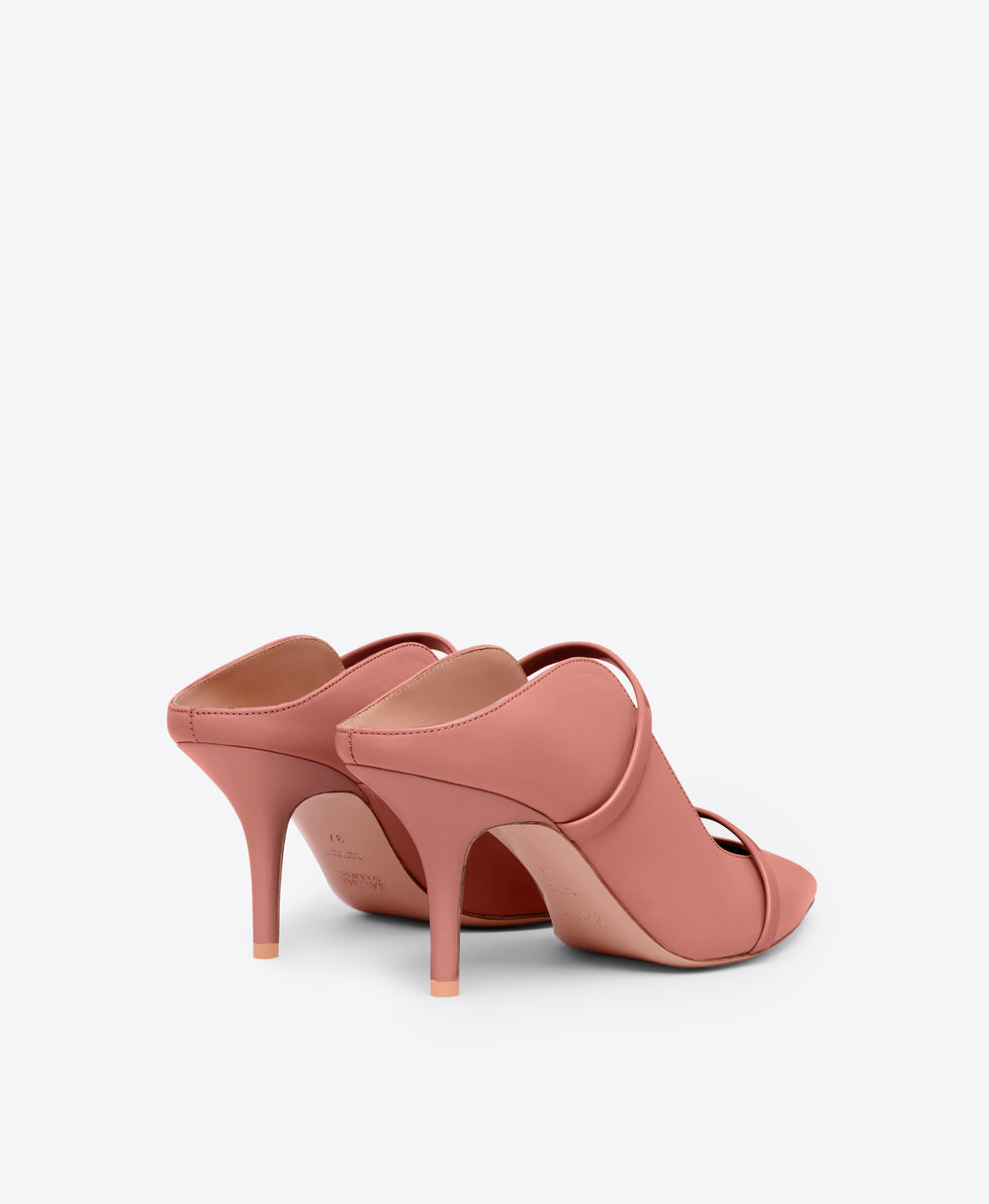 Maureen 85 Deep Blush Leather Mules Malone Souliers