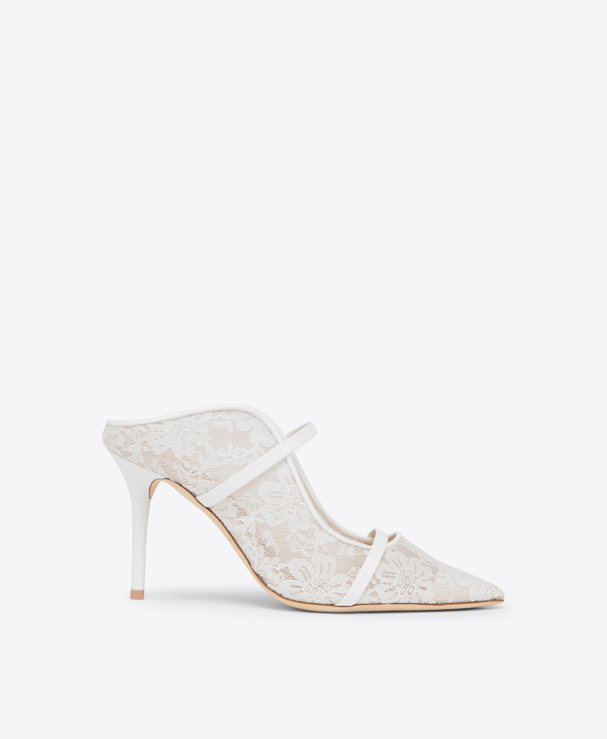 Maureen 85 Lace Heeled Mules