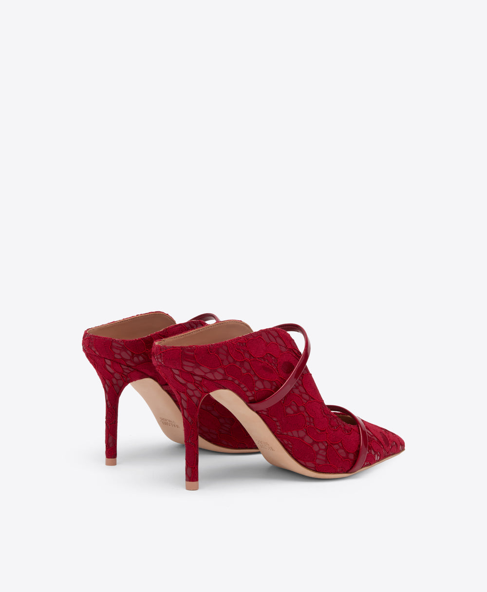 Maureen 85 Red Gloss Mules Malone Souliers