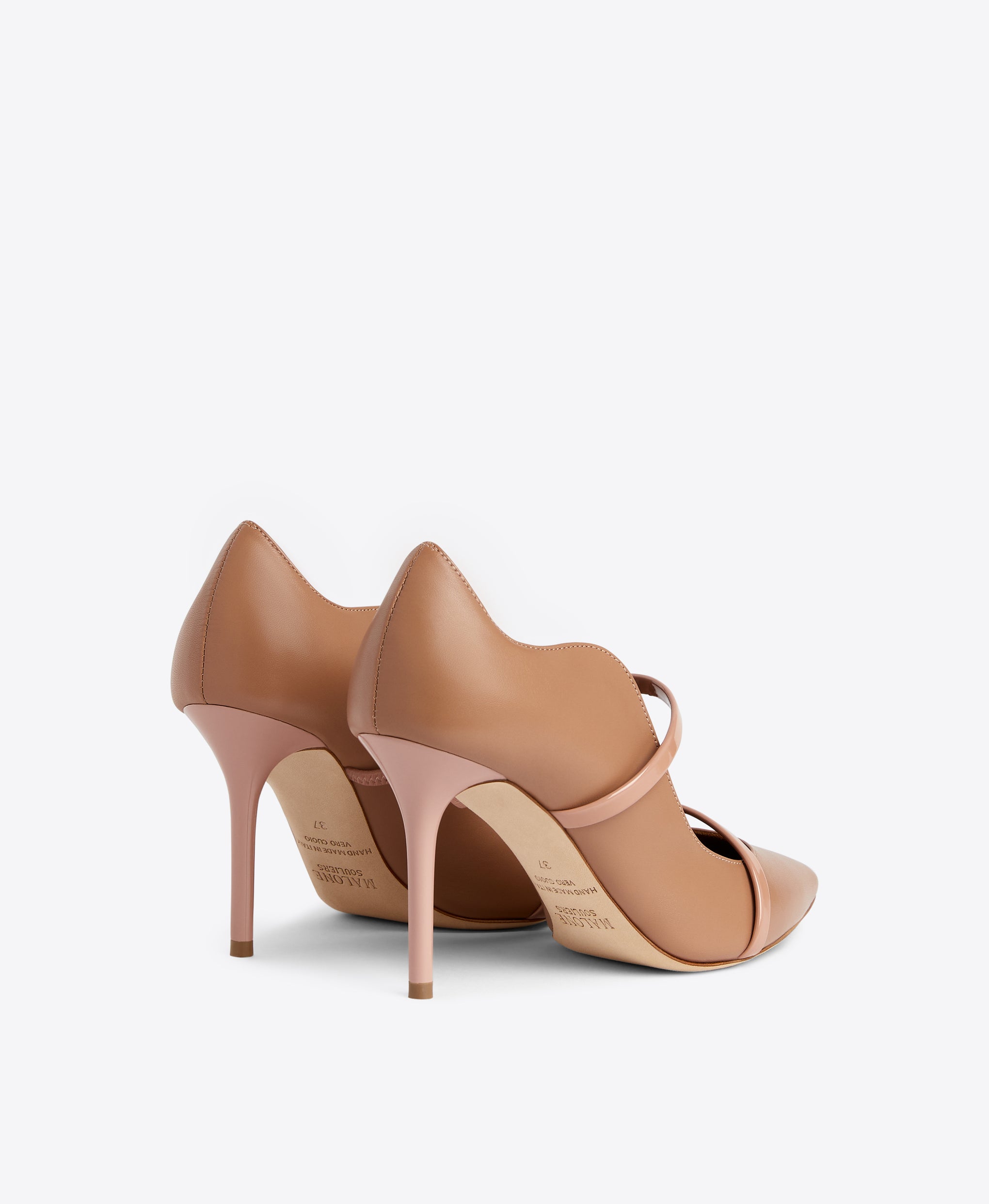 Malone Souliers Maureen 85 Blush Leather Stiletto Heel Pumps