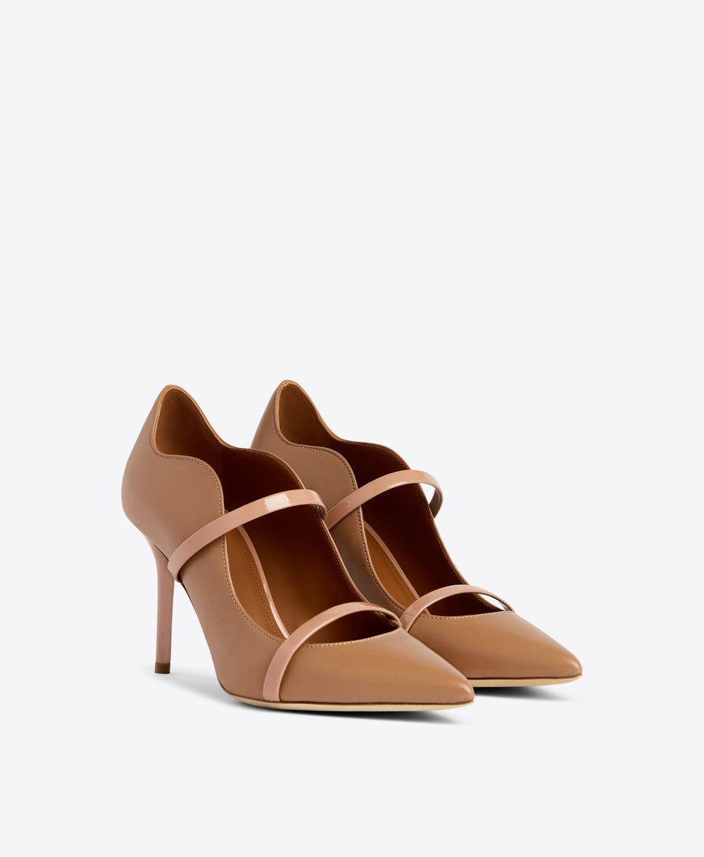 Malone Souliers Maureen 85 Blush Leather Heeled Pumps