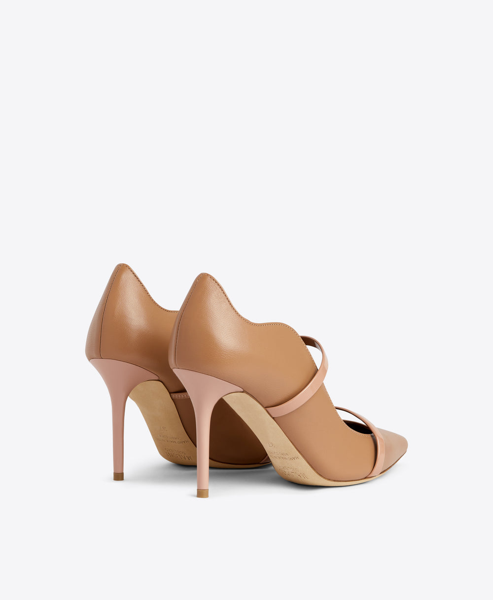 Malone Souliers Maureen 85 Blush Leather Heeled Pumps