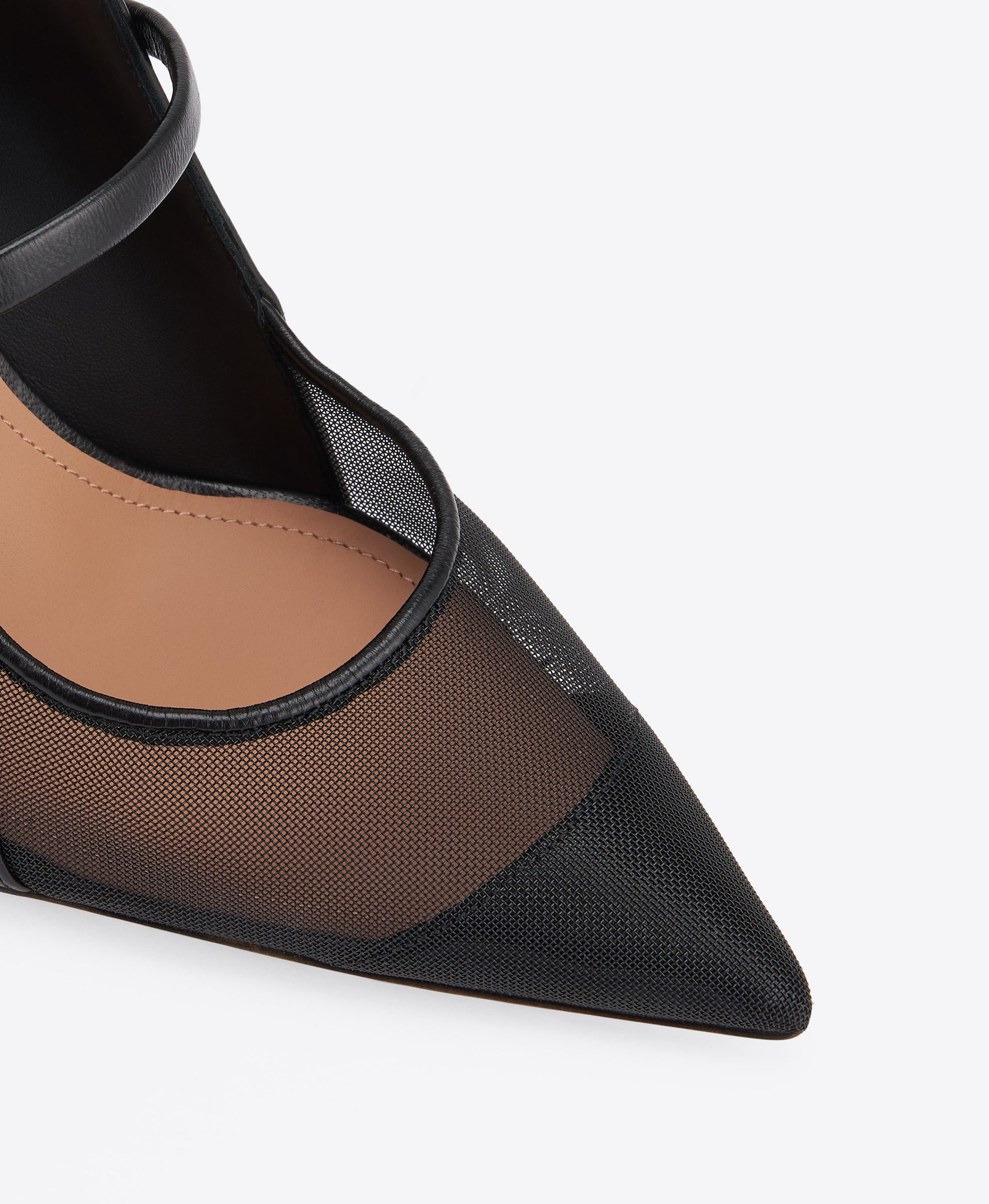 Maureen Arc 85 Black Leather Mules