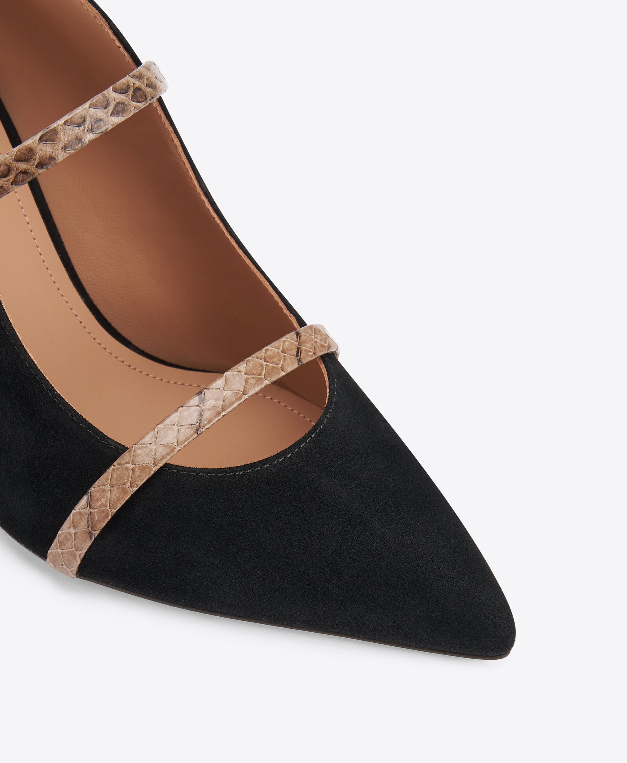 Maureen 70 Black Suede Pumps