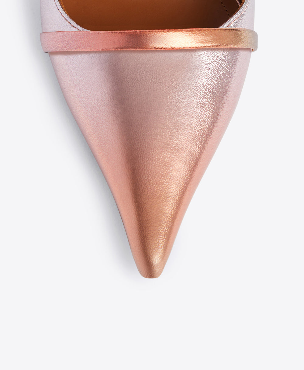 Pointed Toe Double Strap Pumps in Sunset Ombr√É¬© | Malone Souliers