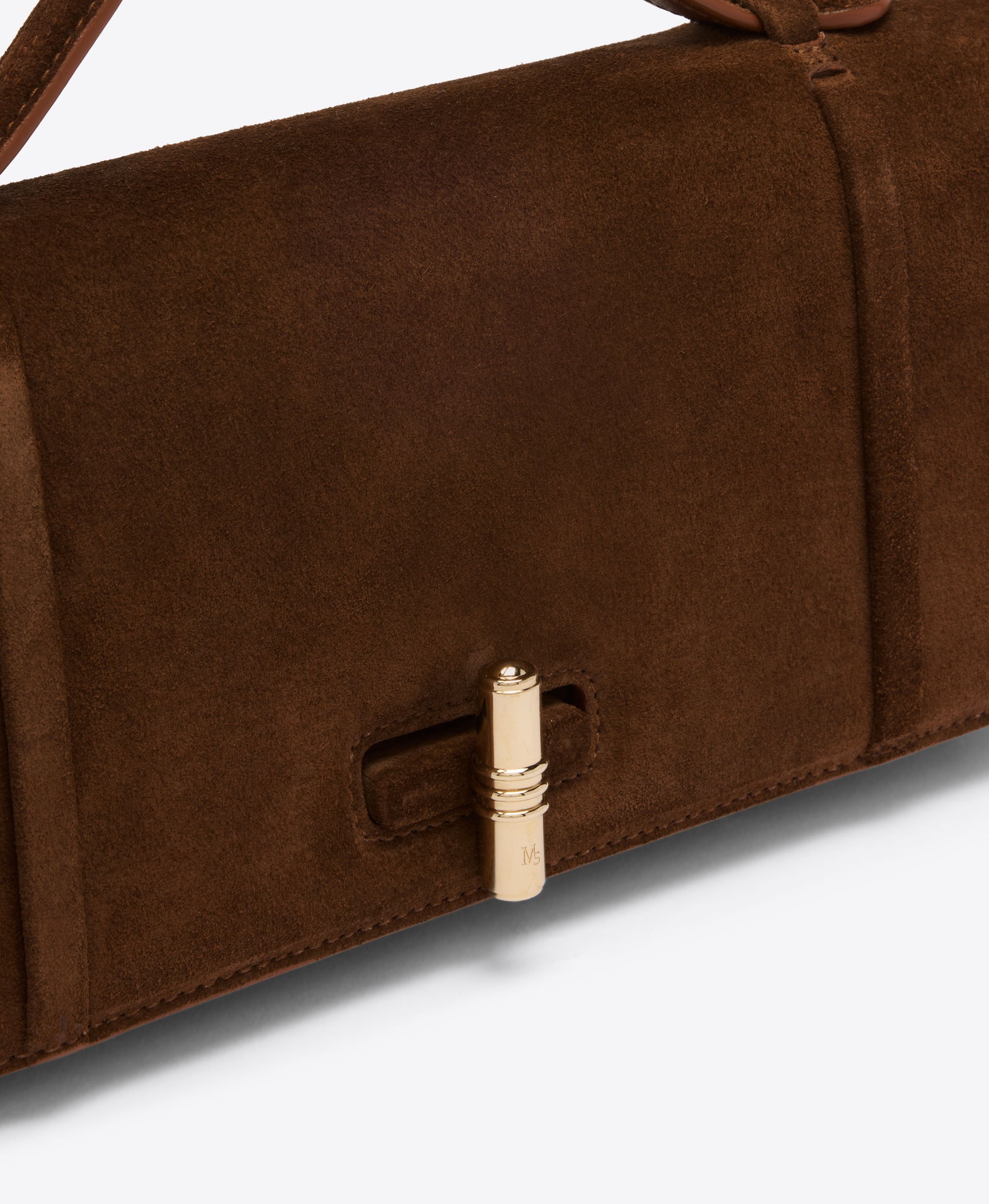 May Brown Crosta Suede Clutch Bag Malone Souliers