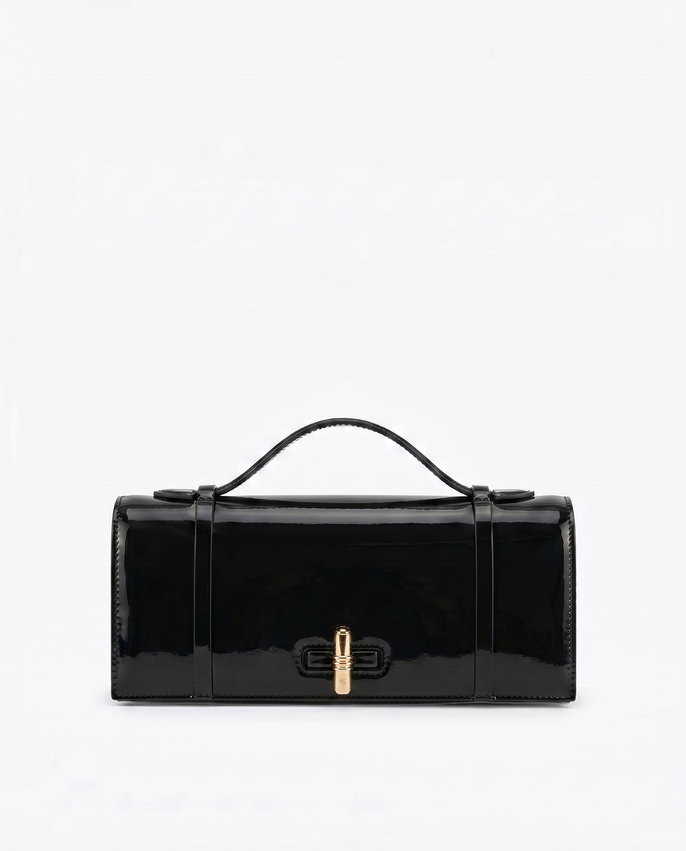 May Black Leather Clutch Bag Malone Souliers
