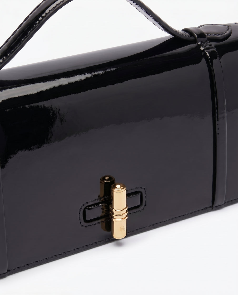May Black Leather Clutch Bag Malone Souliers
