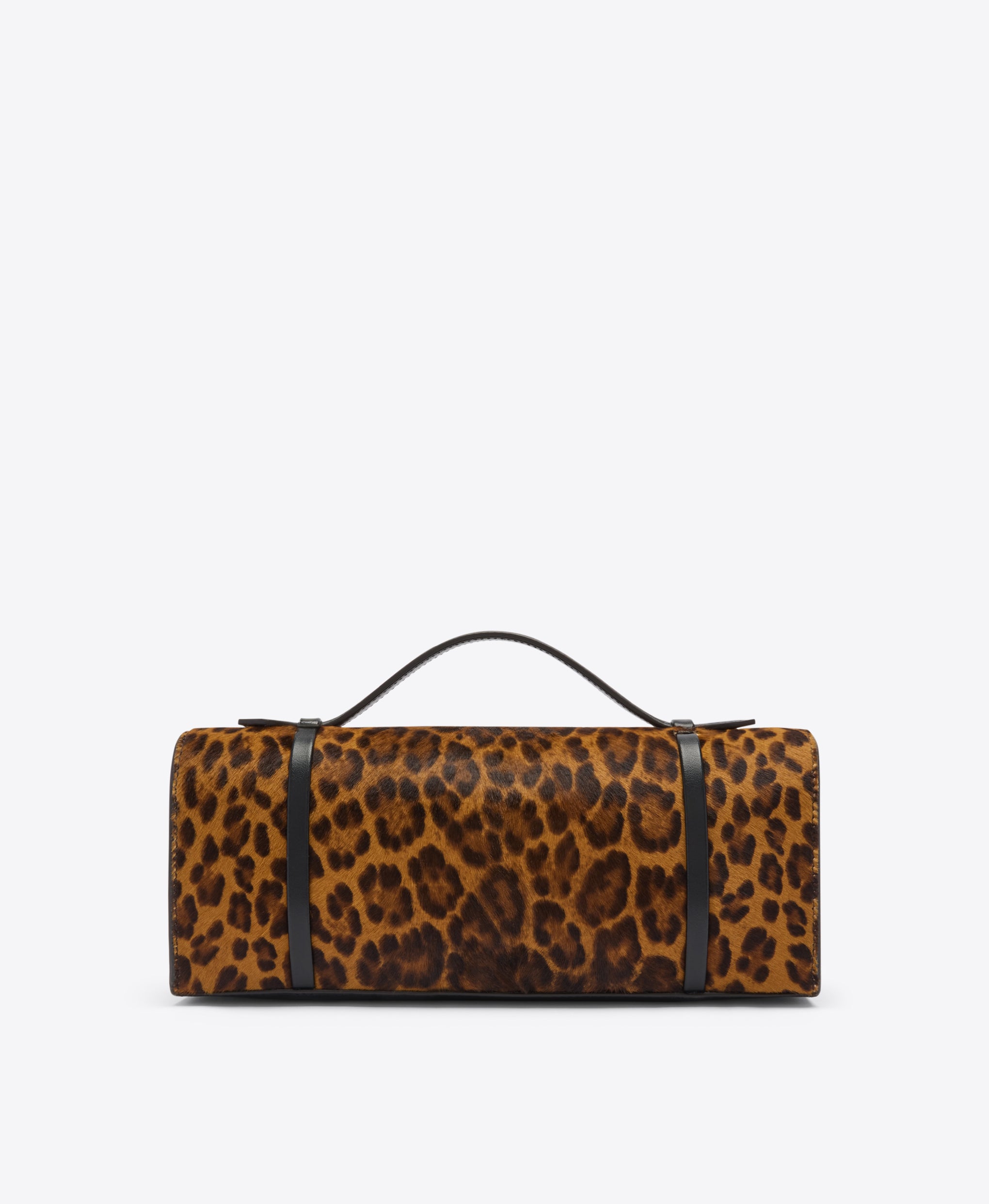 May Brown Leopard Clutch Bag Malone Souliers