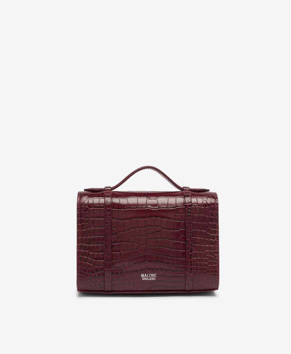 May Red Leather Small Handbag Malone Souliers