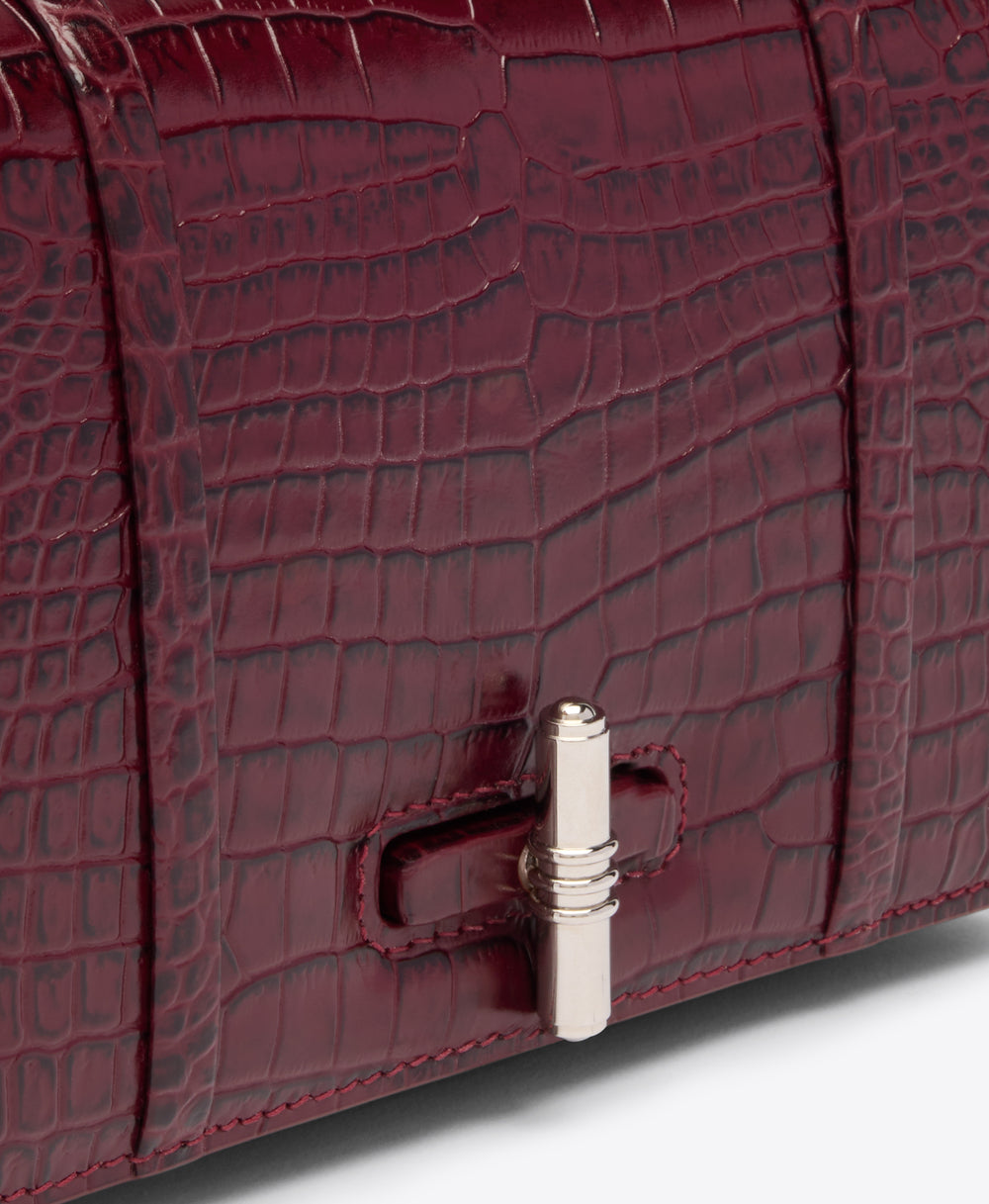 May Red Leather Small Handbag Malone Souliers