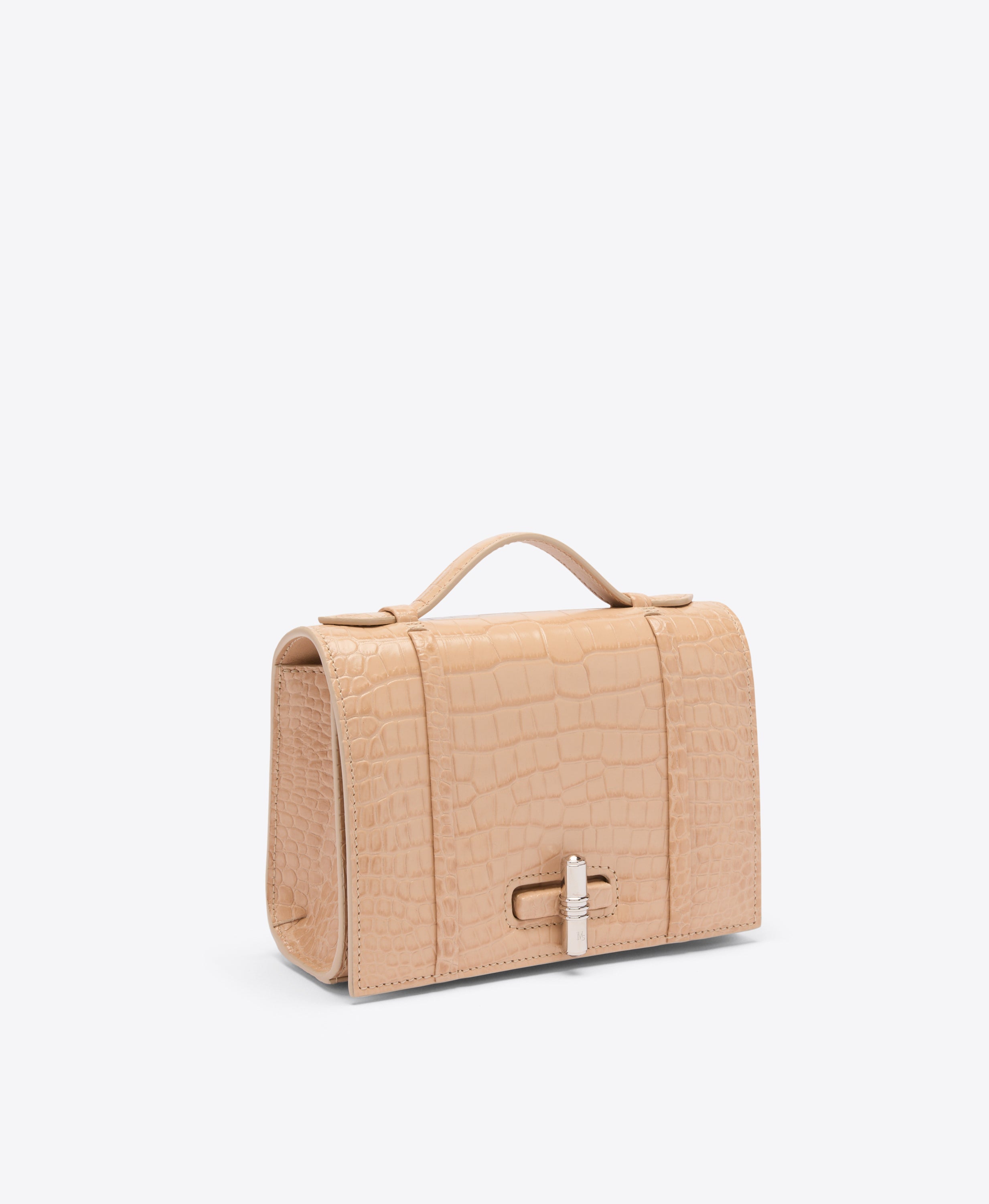 Exclusive May Buff Embossed Small Handbag | Malone Souliers