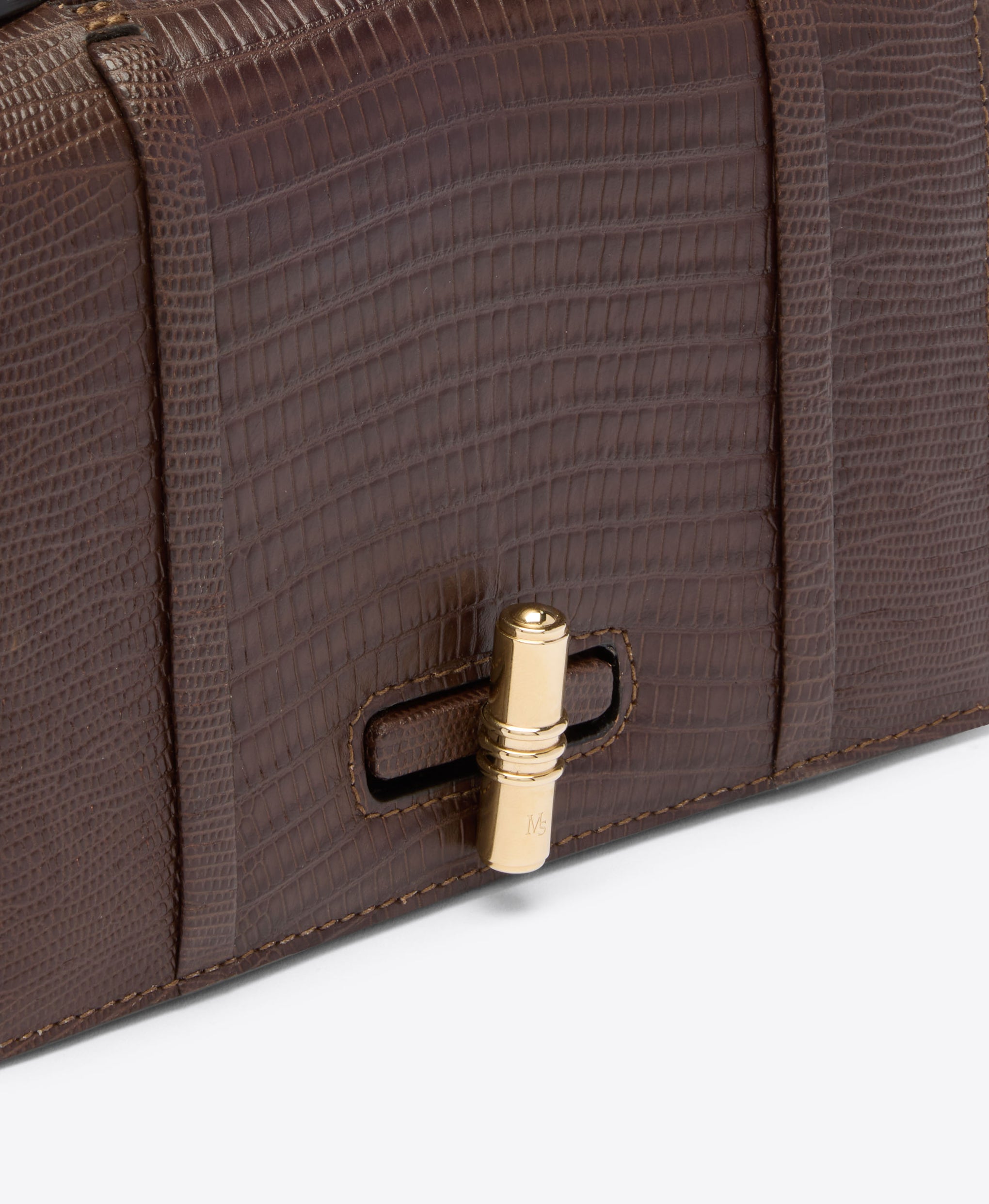 May Dark Brown Leather Small Handbag Malone Souliers