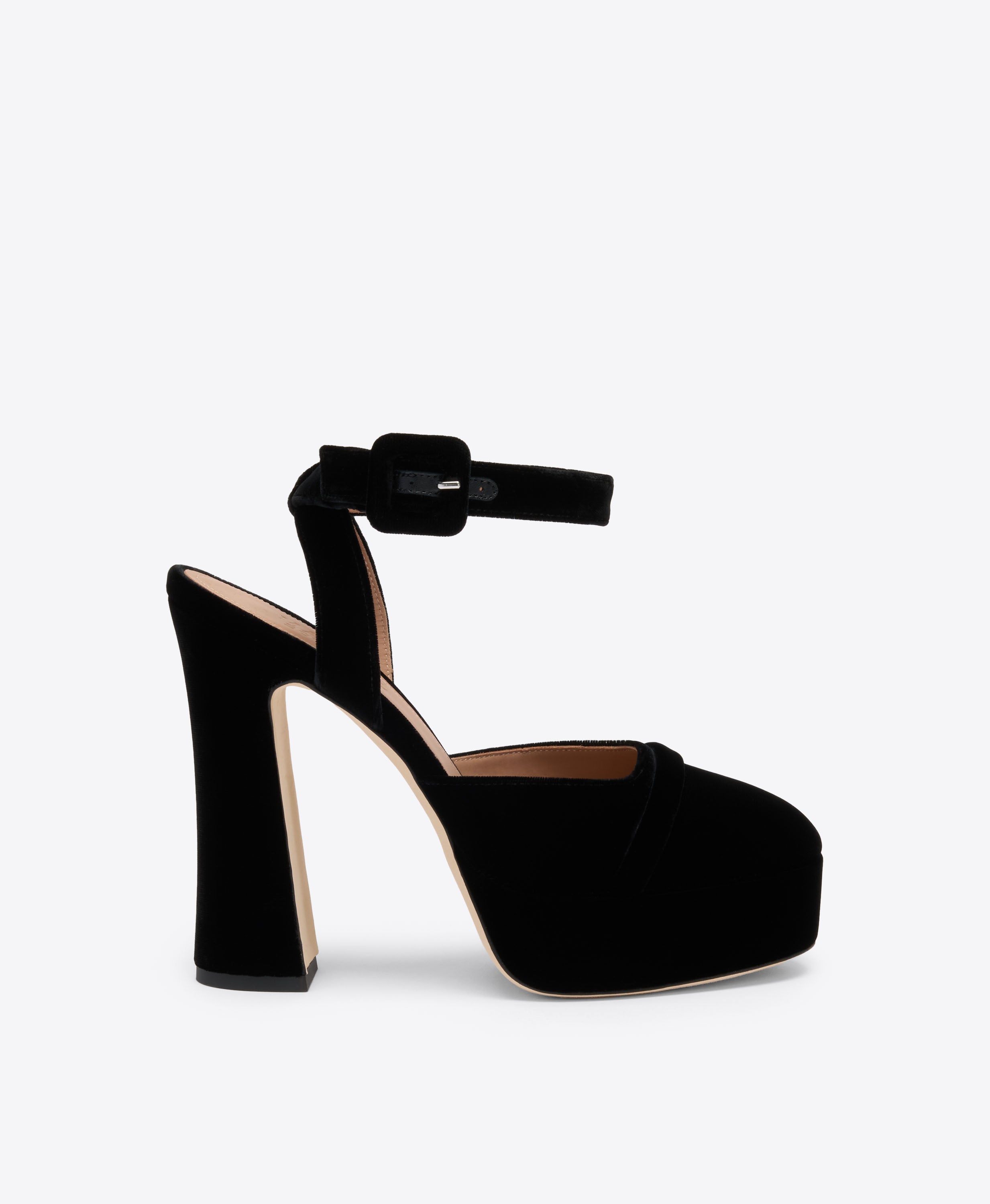 Mora Buckle 125 Black Platforms Malone Souliers