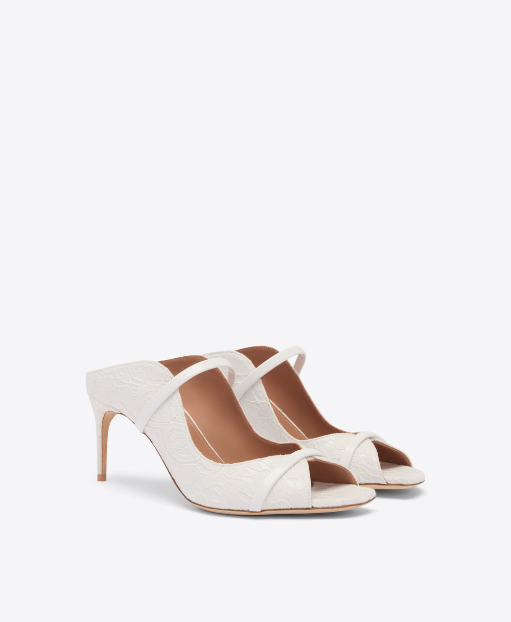 Noah 70 White Gloss Sandals Malone Souliers