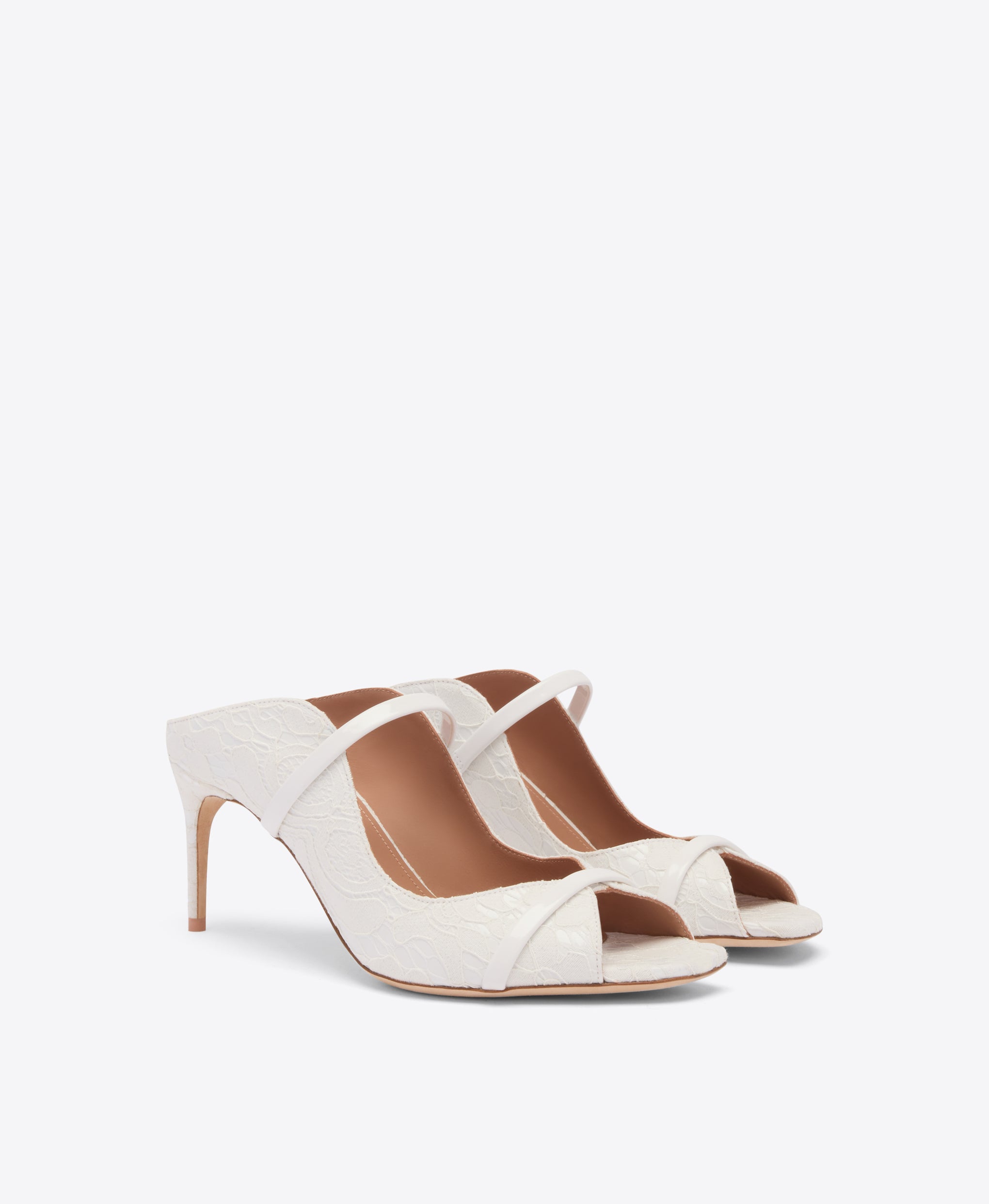 Noah 70 White Gloss Sandals Malone Souliers