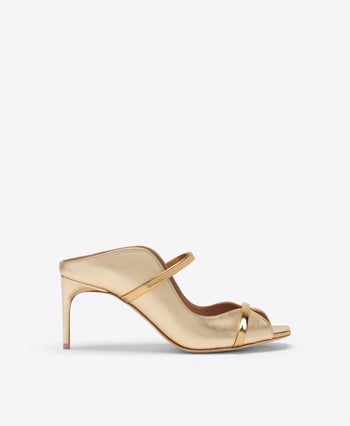 Noah 70 Gold Metallic Leather Sandals