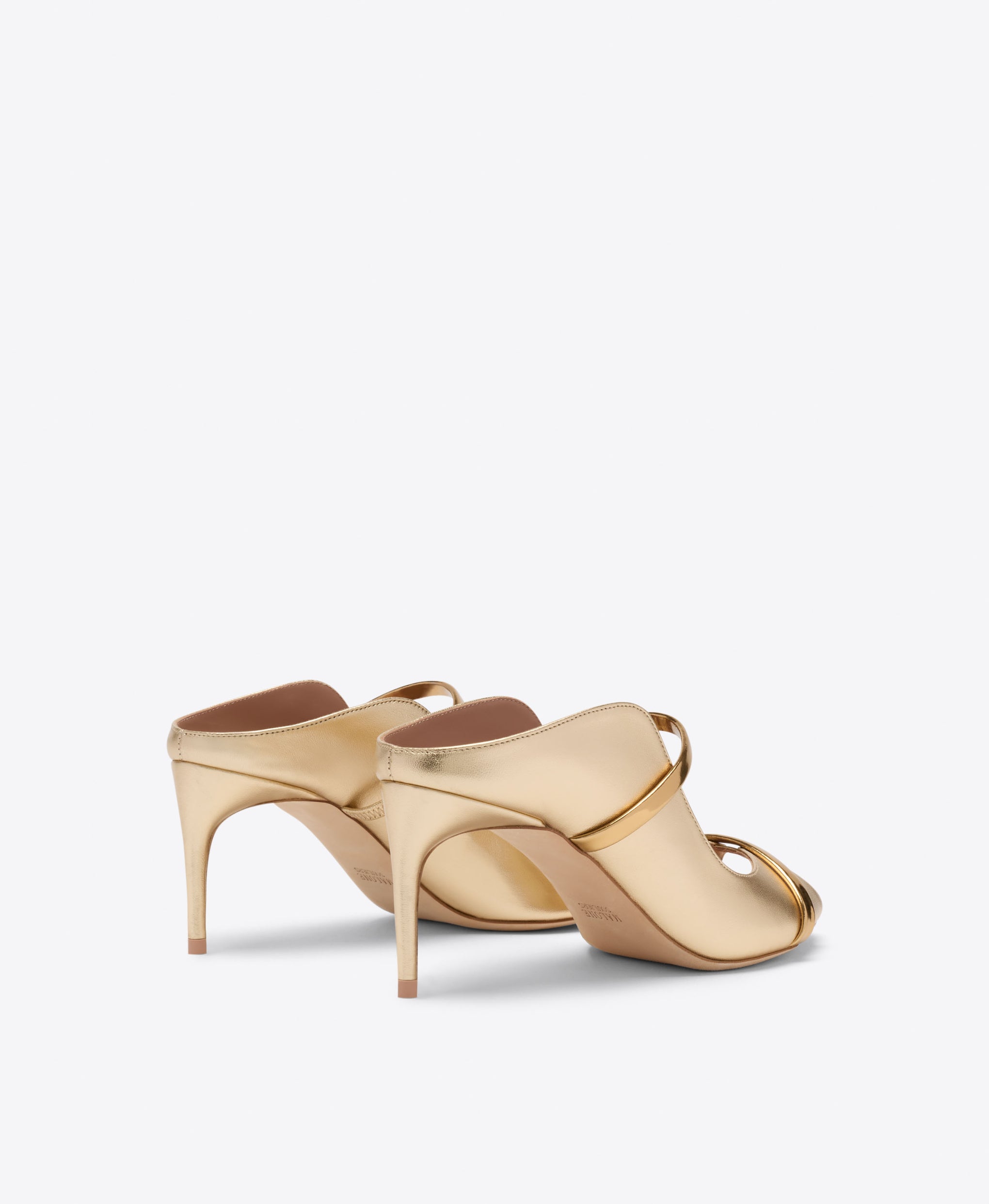 Malone Souliers Noah 70 Gold Metallic Leather Heeled Sandals