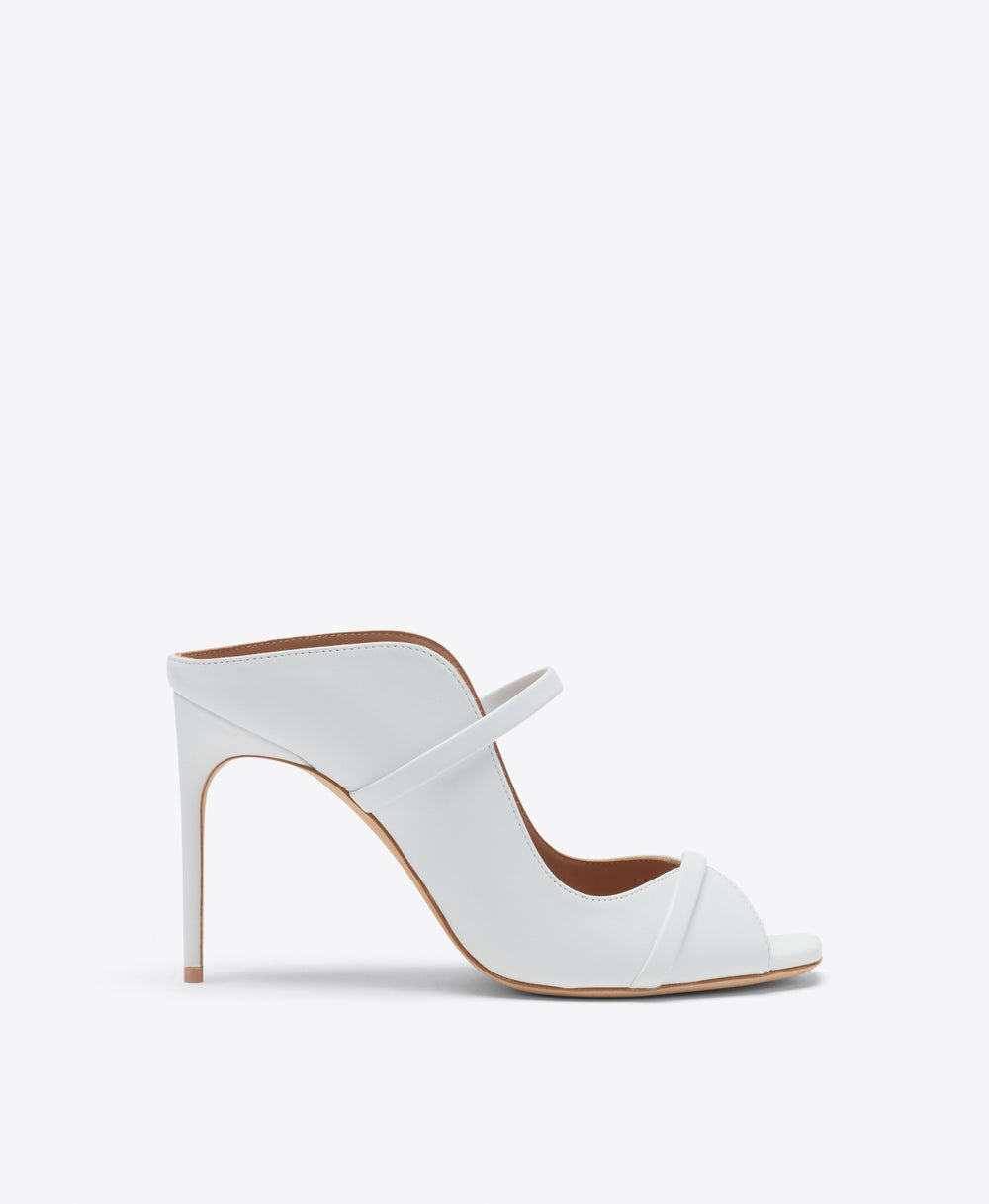 Malone Souliers Bridal Noah 90 White Leather Sandals