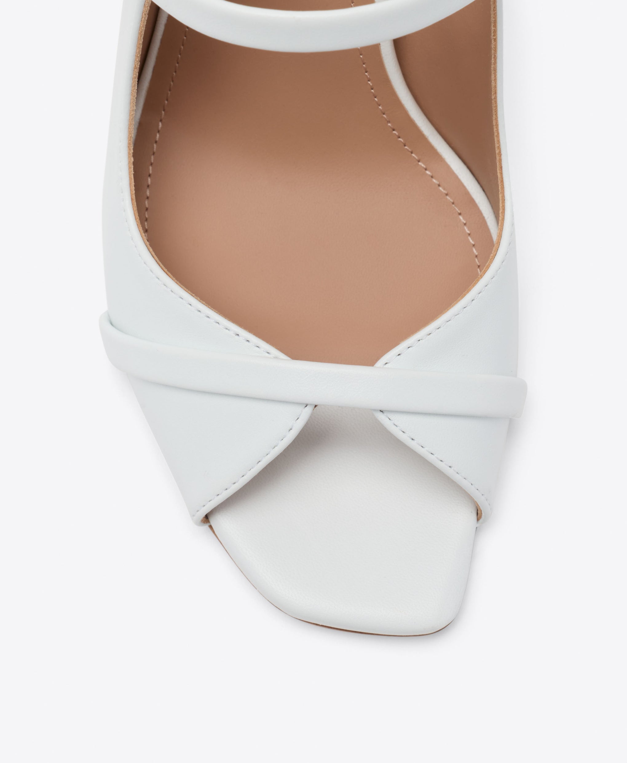 Malone Souliers Bridal Noah 90 White Leather Sandals