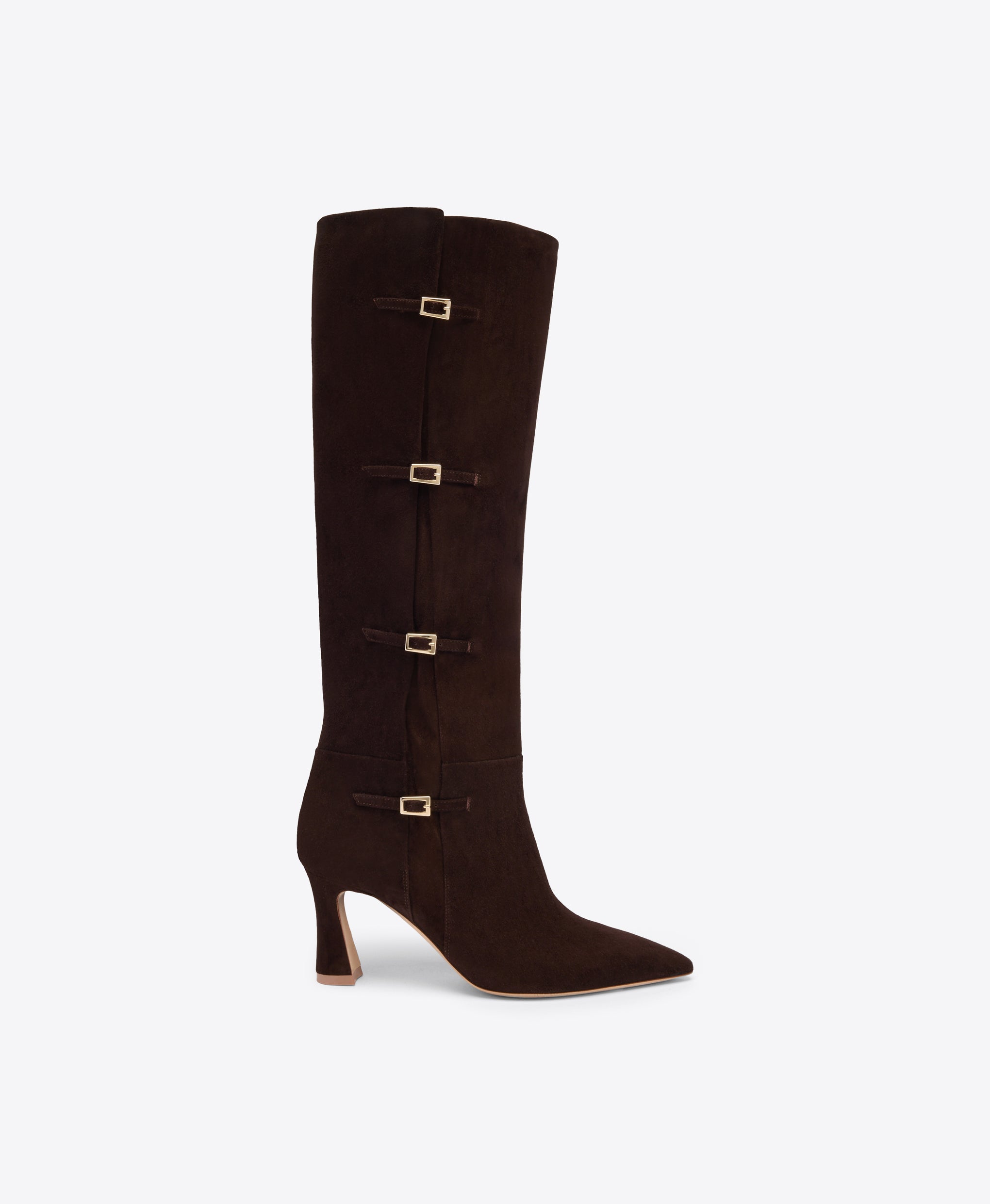 Nolan 70 Brown Suede Tall Boots Malone Souliers