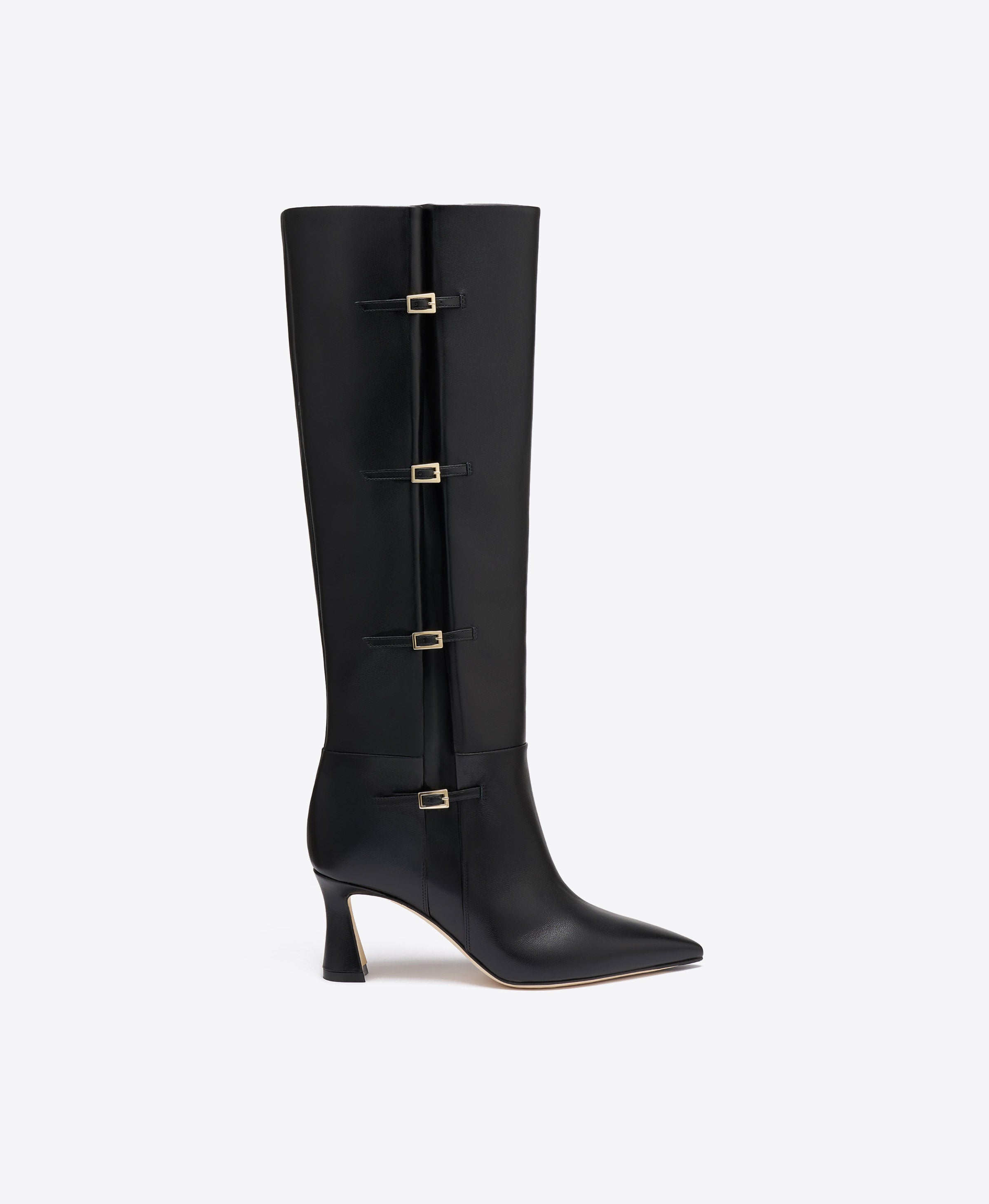 Nolan 70 Black Leather Tall Boots|Malone Souliers Nolan 70 Black Leather Tall Boots|Malone Souliers