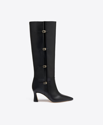 Nolan 70 Black Leather Tall Boots