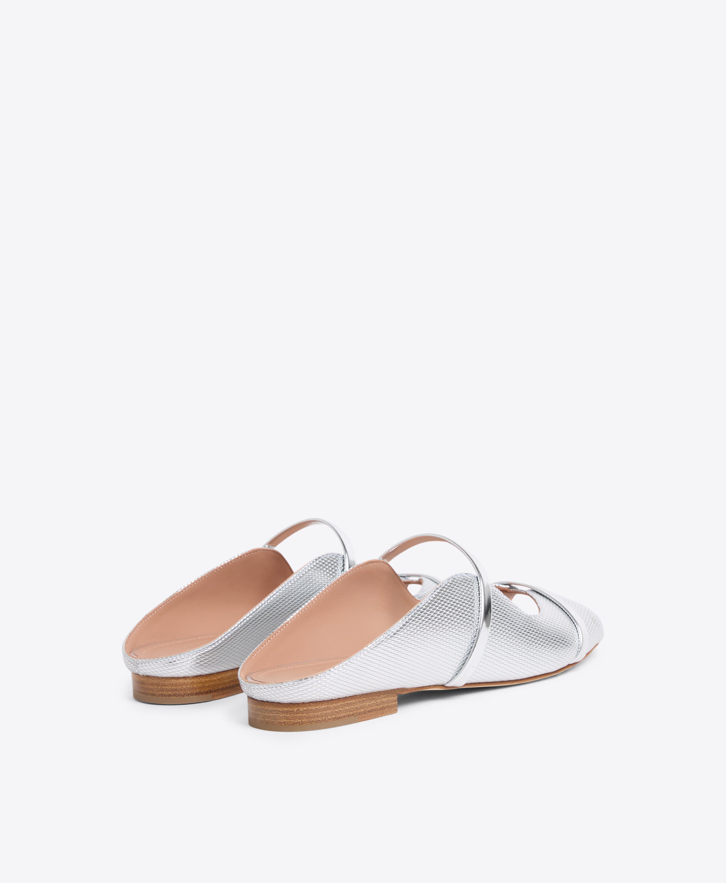 Silver Norah Flat Sandal |Malone Souliers