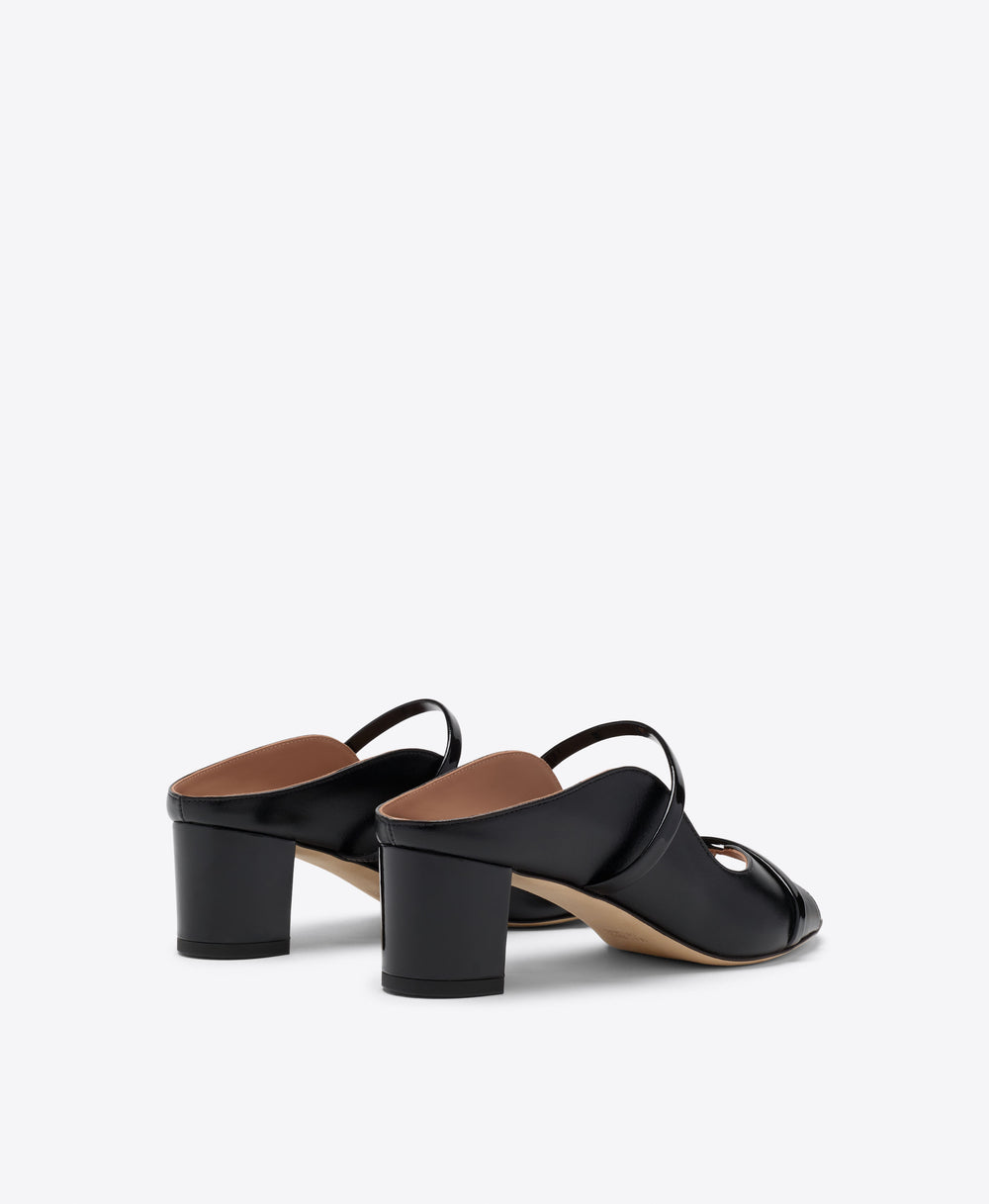 Norah 45 Black Leather Sandals Malone Souliers