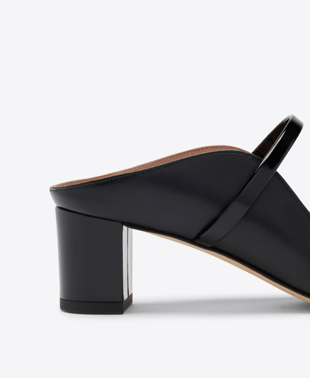 Norah 45 Black Leather Sandals Malone Souliers