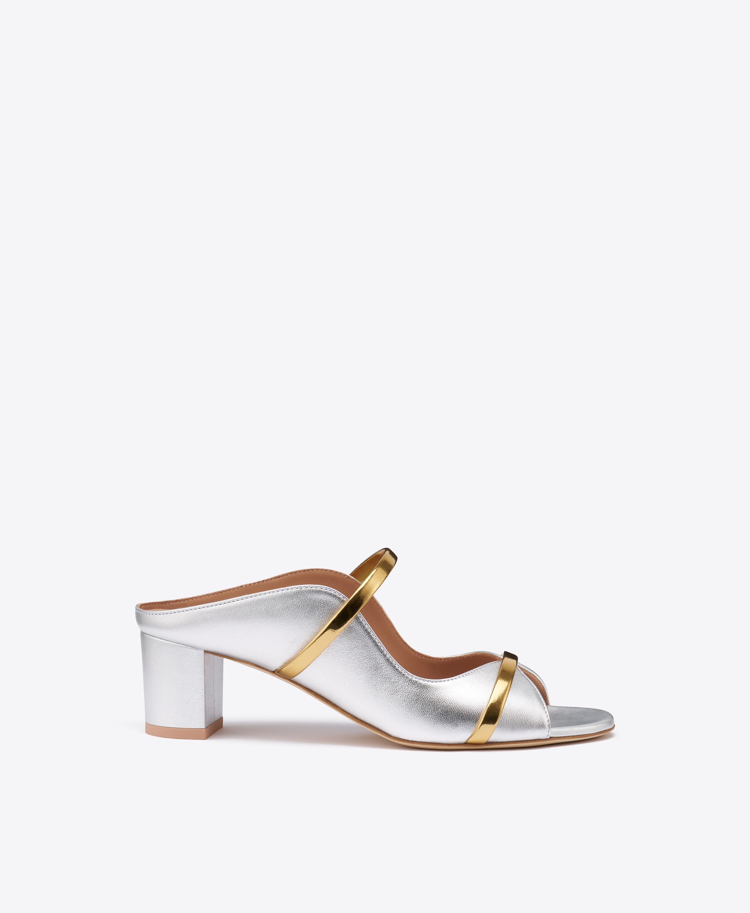 Norah 45 Silver & Leather Sandals