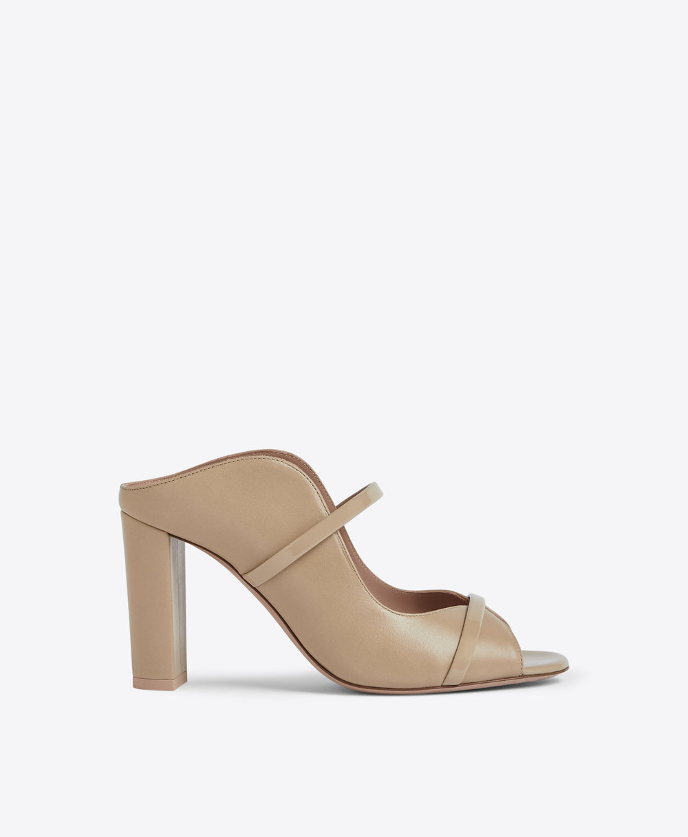 Malone Souliers Norah 85 Camel Leather Heeled Sandals
