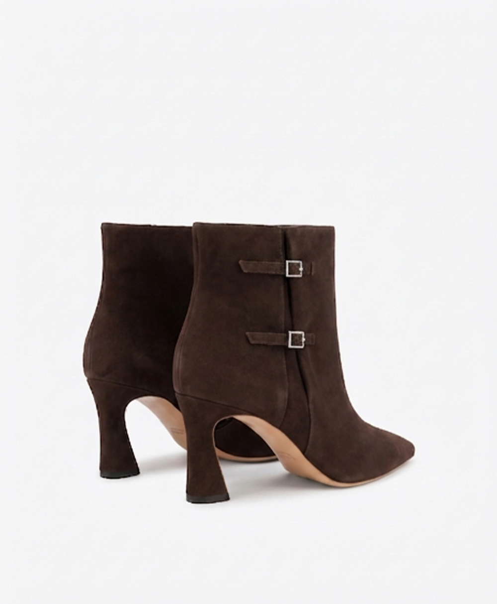 Norma 70 Dark Brown Suede Ankle Boots