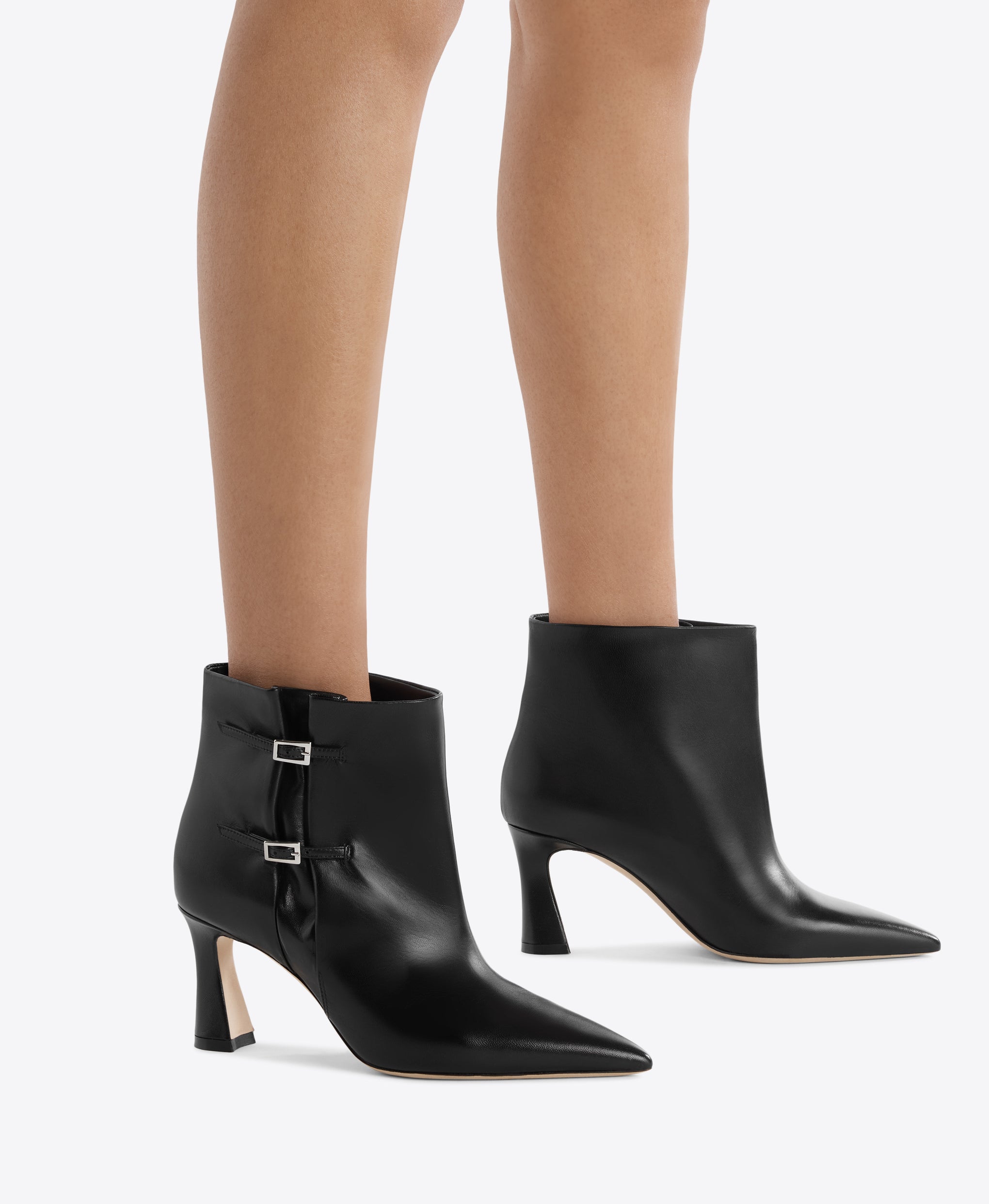 Norma 70 Black Leather Ankle Boots Malone Souliers