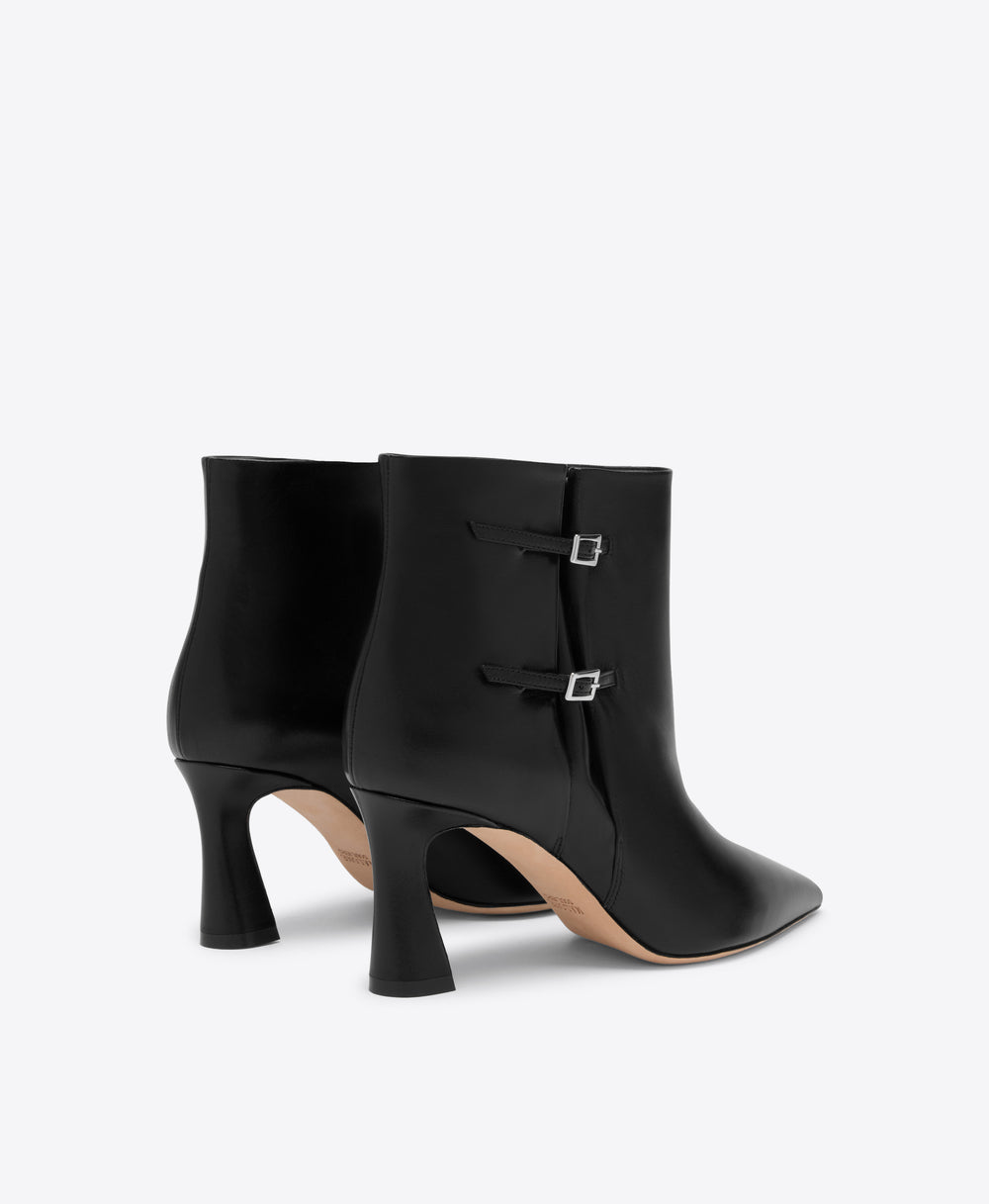 Norma 70 Black Leather Ankle Boots Malone Souliers
